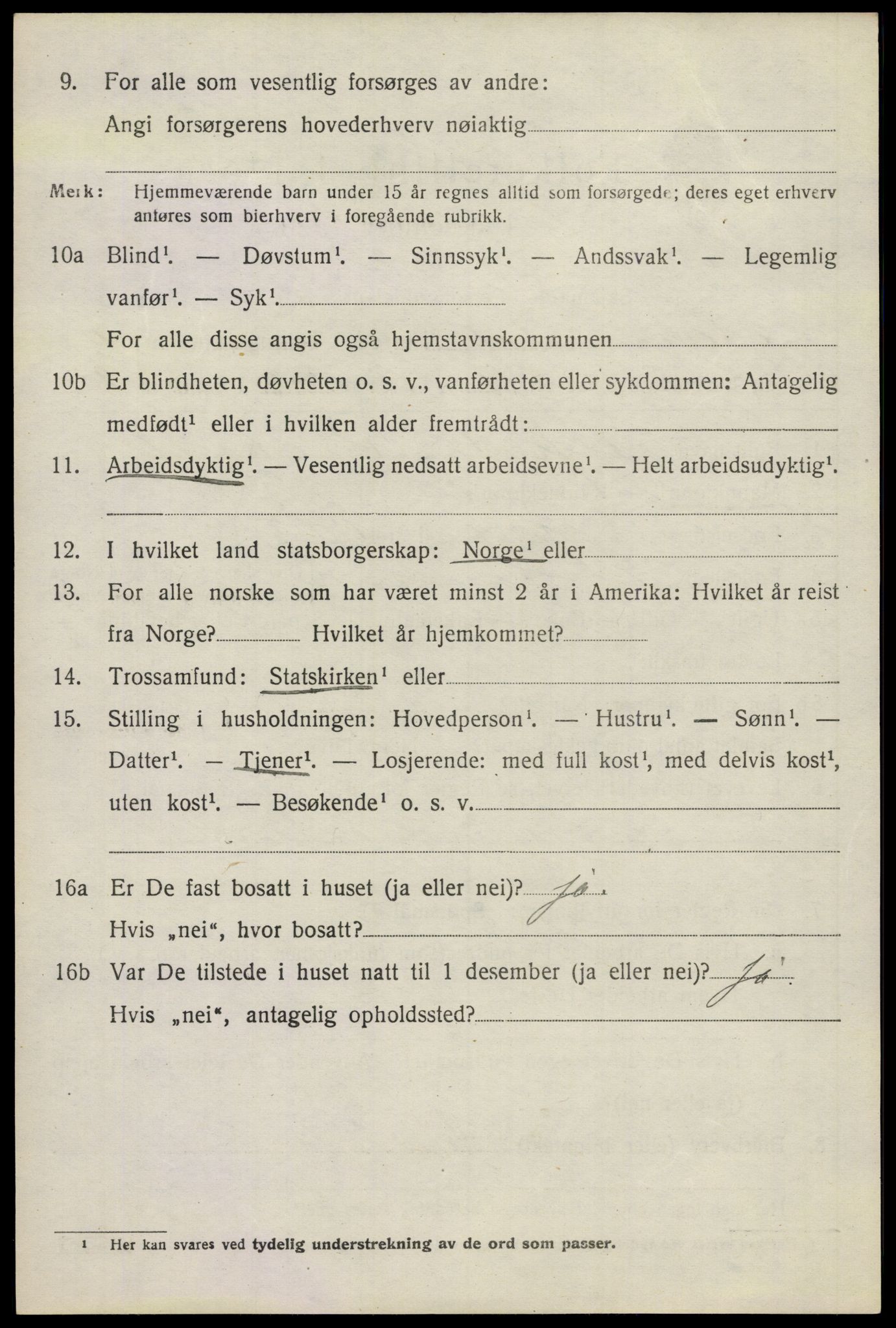 SAO, 1920 census for Nannestad, 1920, p. 1640