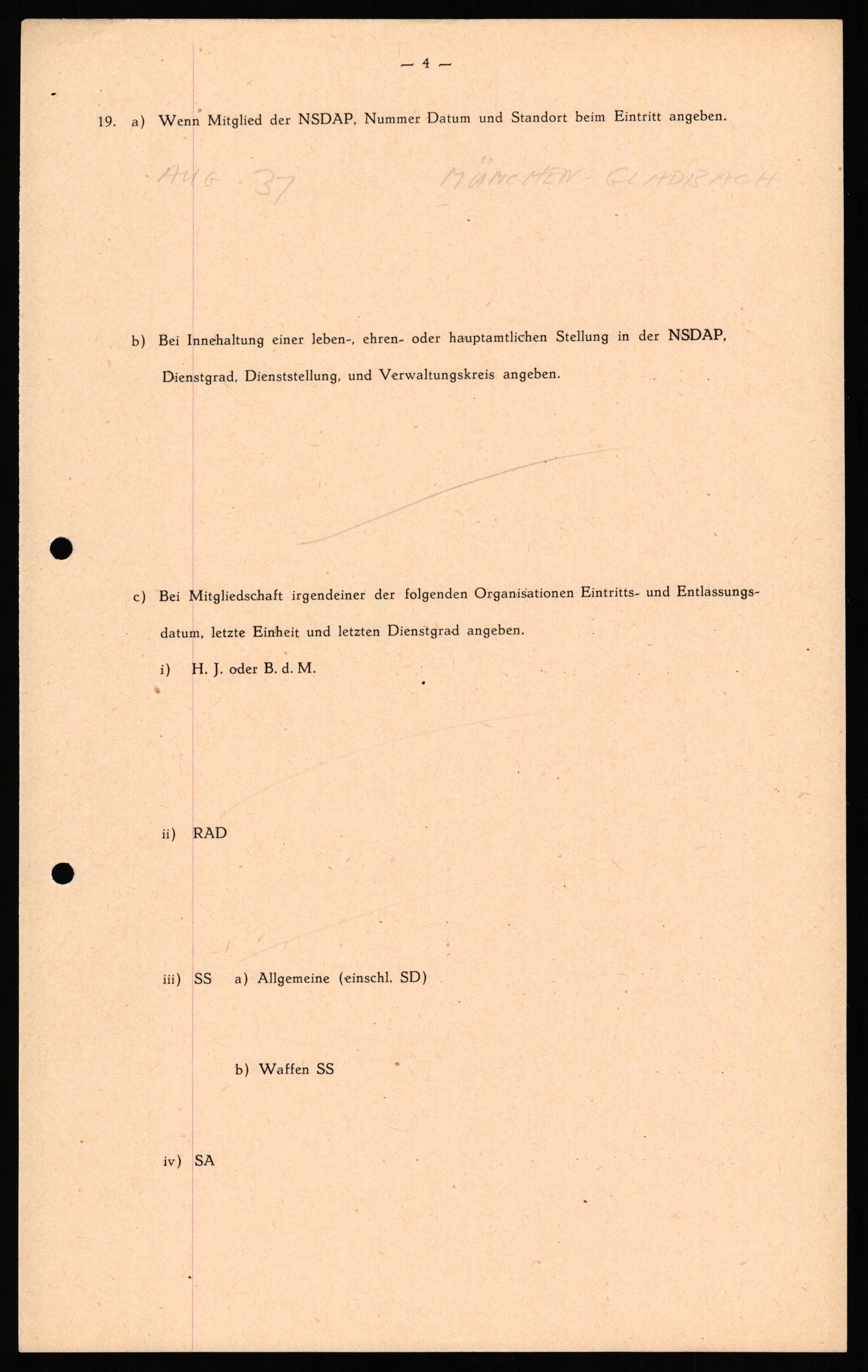 Forsvaret, Forsvarets overkommando II, AV/RA-RAFA-3915/D/Db/L0034: CI Questionaires. Tyske okkupasjonsstyrker i Norge. Tyskere., 1945-1946, p. 155