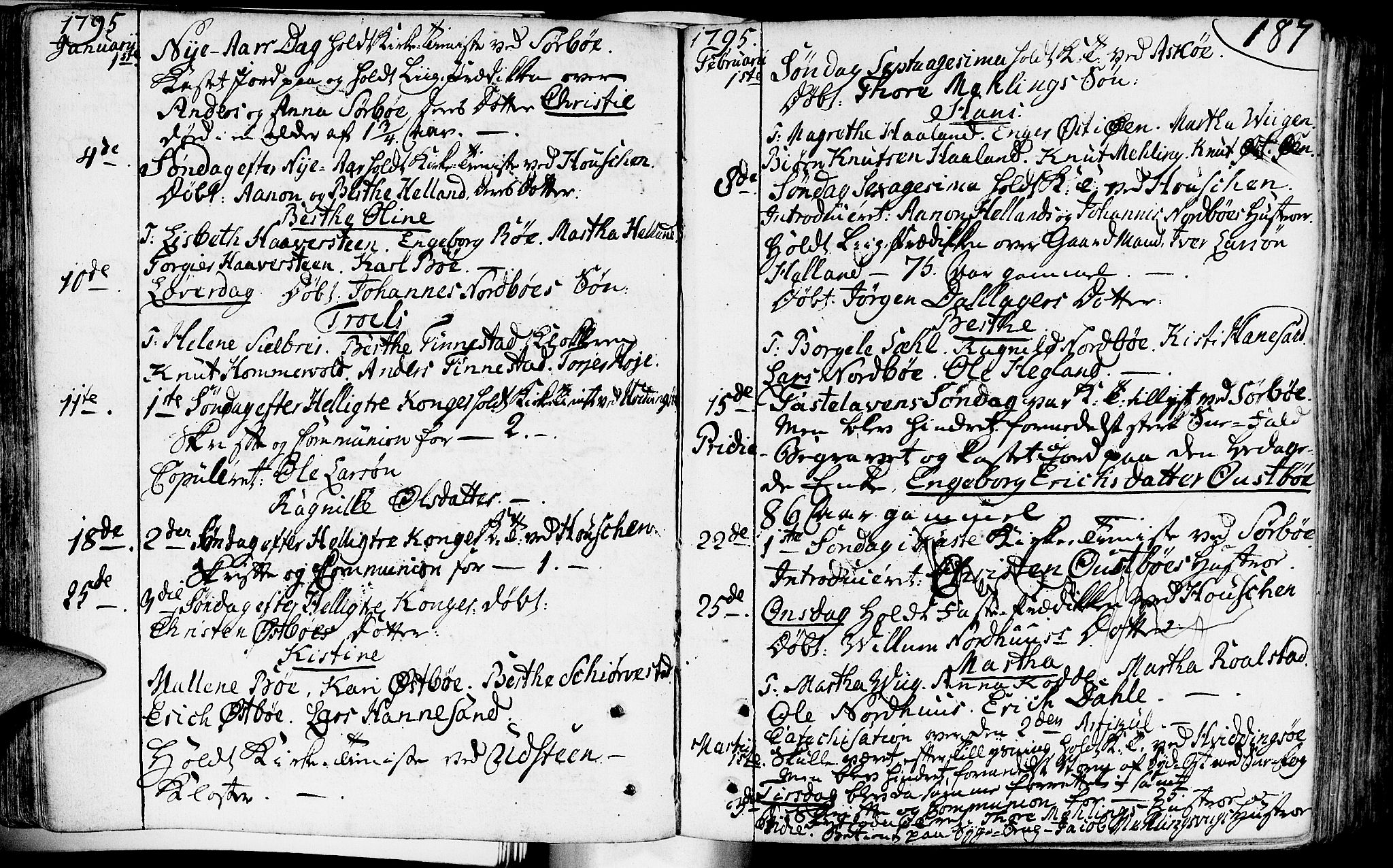 Rennesøy sokneprestkontor, SAST/A -101827/H/Ha/Haa/L0003: Parish register (official) no. A 3, 1772-1815, p. 187