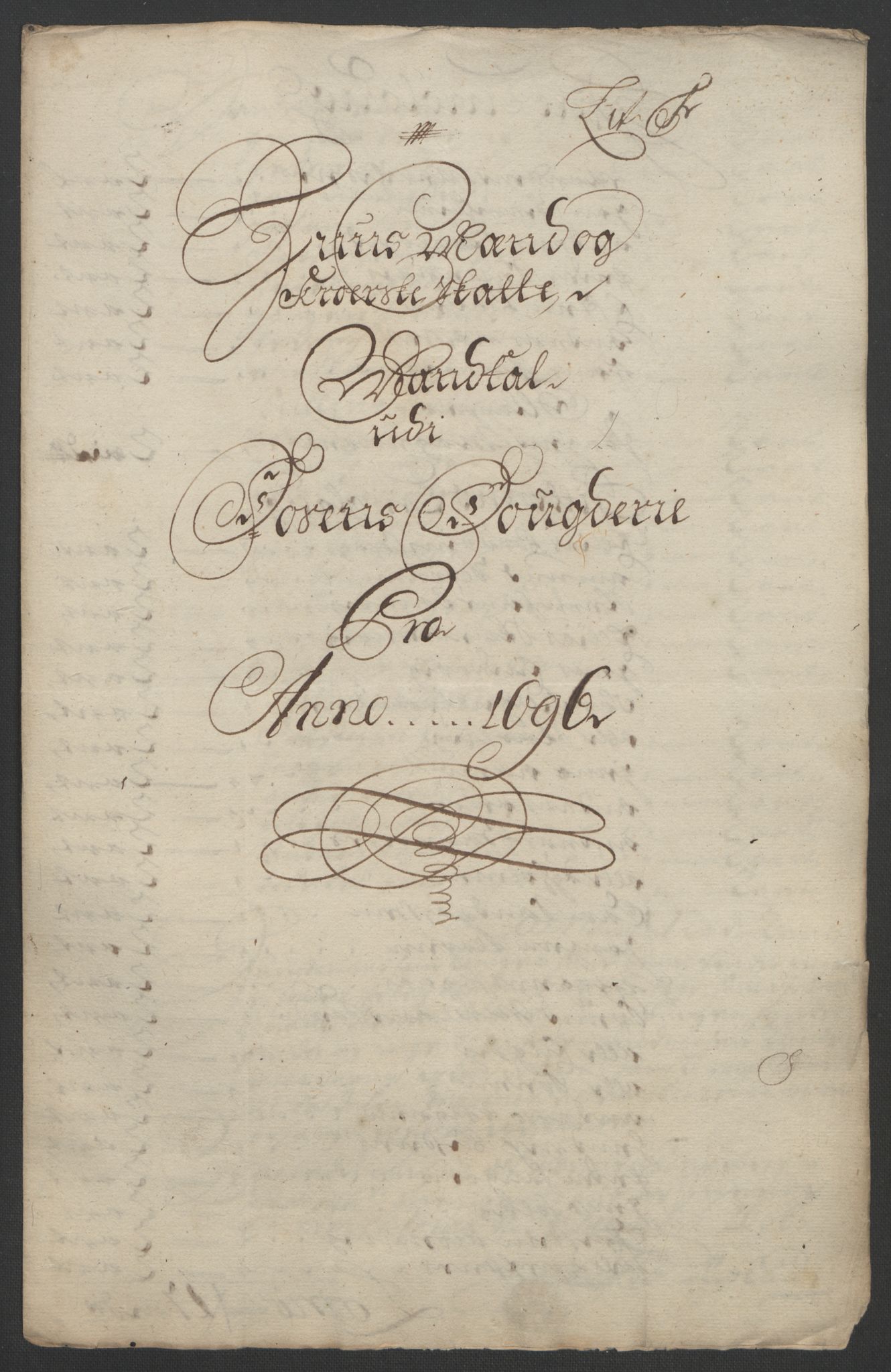 Rentekammeret inntil 1814, Reviderte regnskaper, Fogderegnskap, RA/EA-4092/R57/L3851: Fogderegnskap Fosen, 1695-1696, p. 250