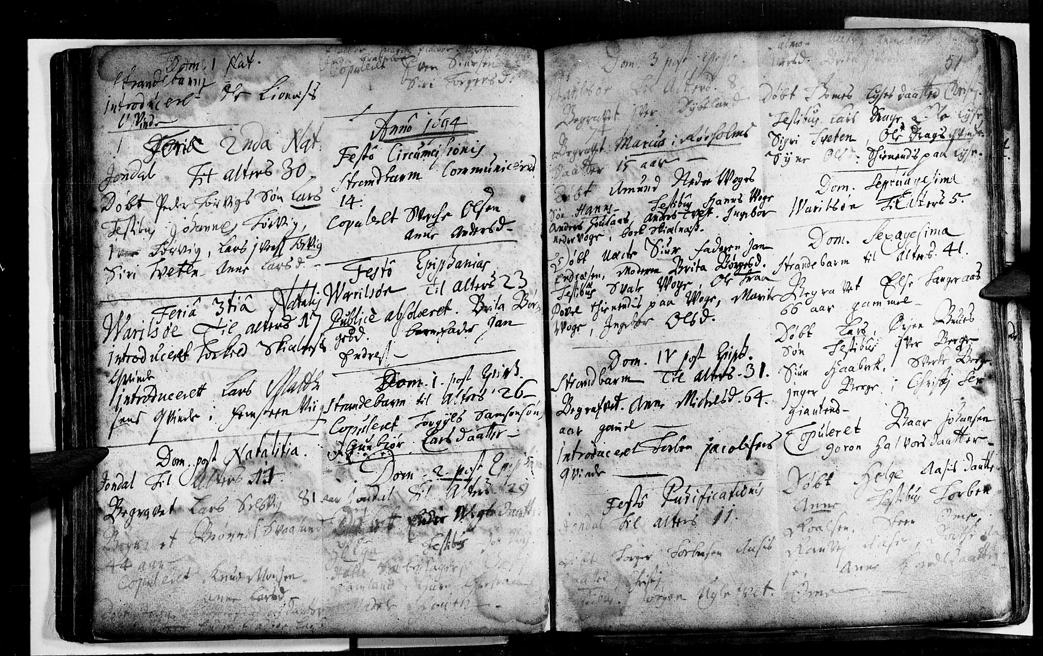 Strandebarm sokneprestembete, AV/SAB-A-78401/H/Haa: Parish register (official) no. A 1, 1670-1726, p. 51