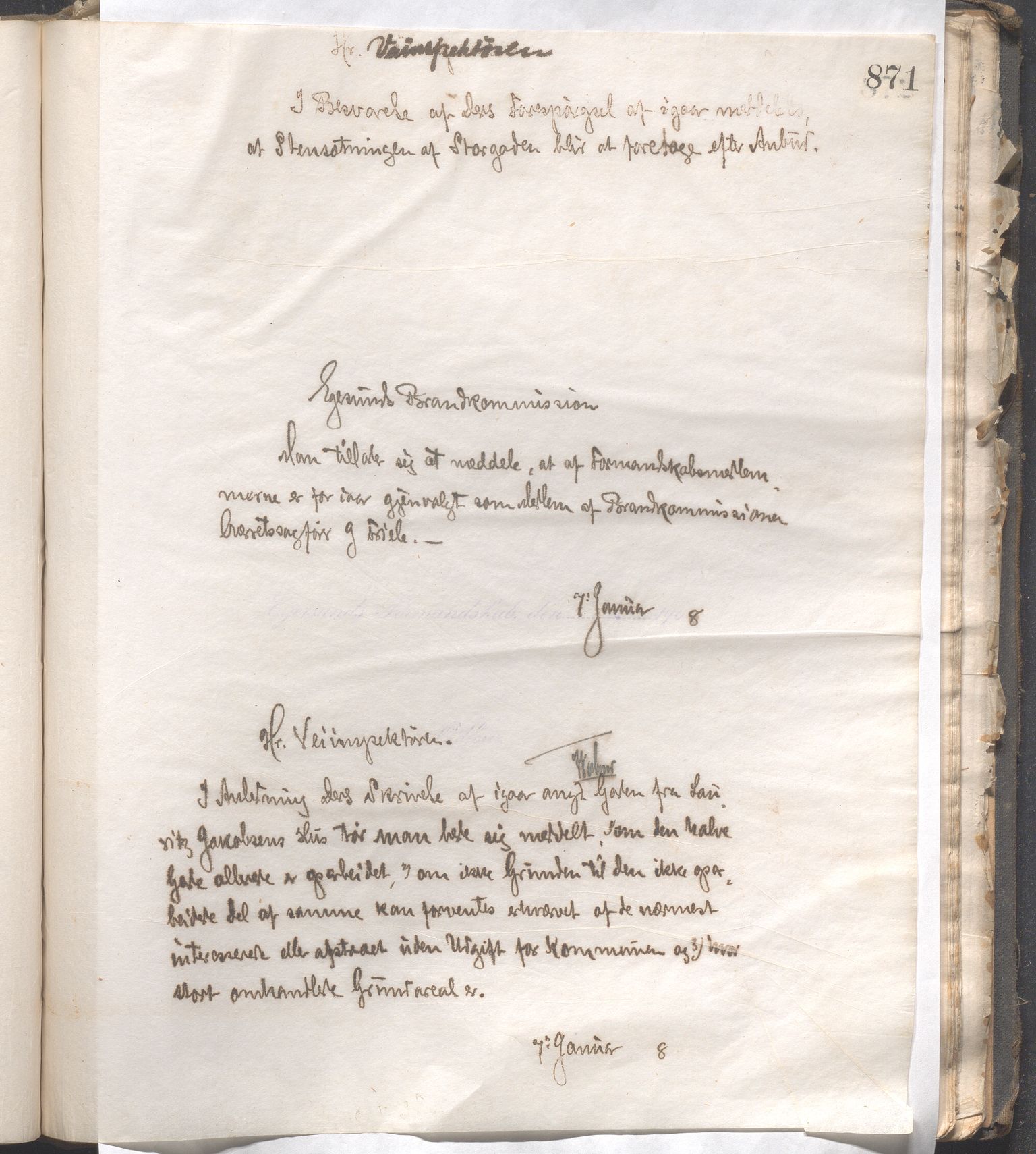 Egersund kommune (Ladested) - Formannskapet, IKAR/K-100502/B/L0003: Kopibok, 1901-1908, p. 871