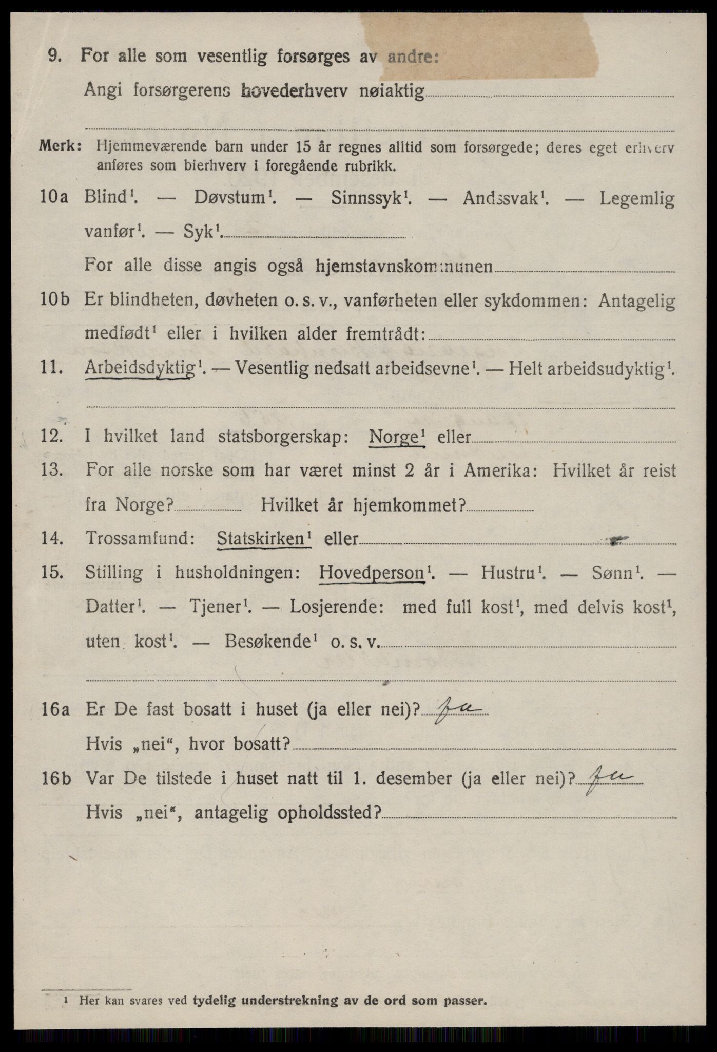 SAT, 1920 census for Hareid, 1920, p. 1682