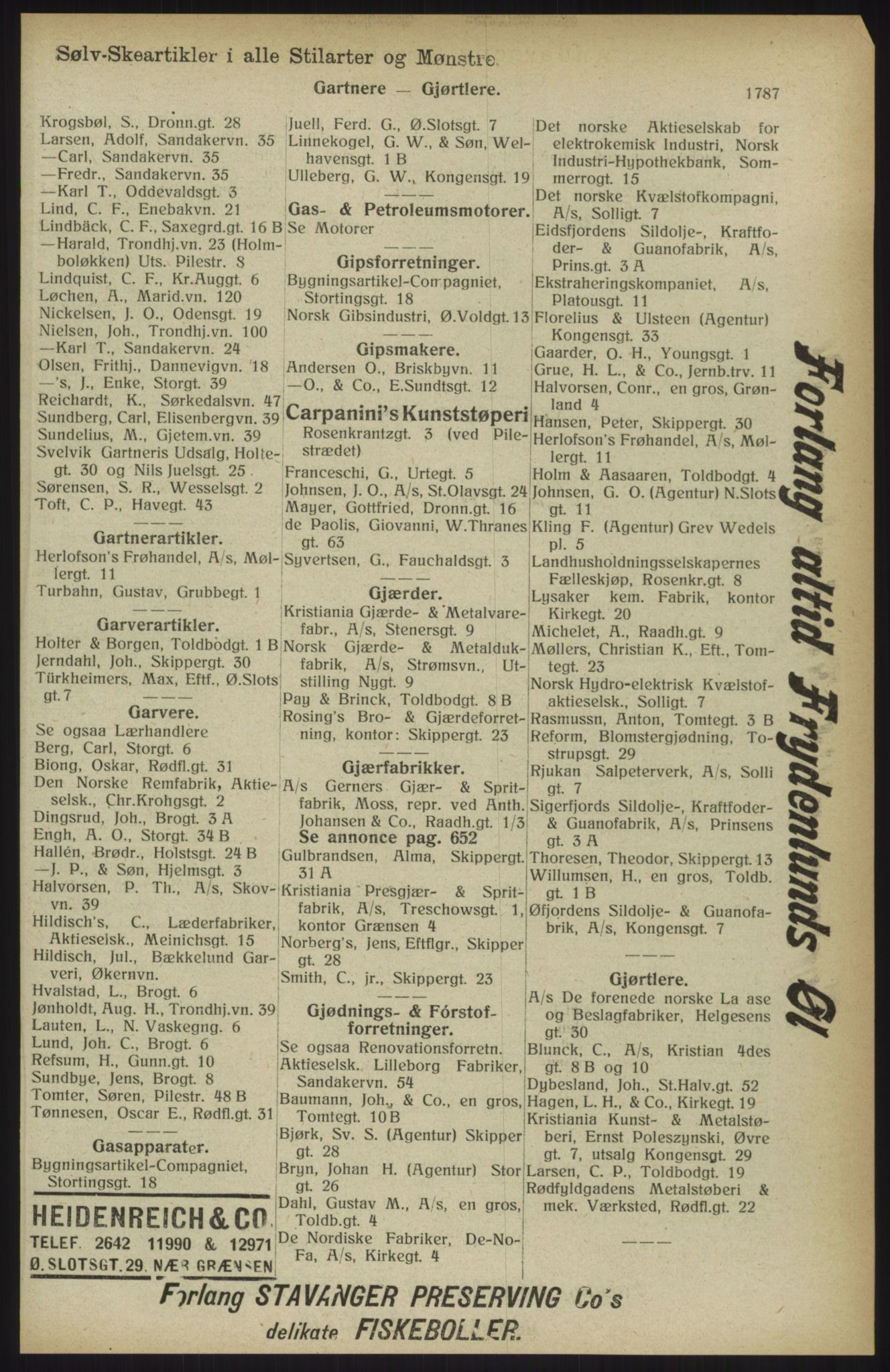 Kristiania/Oslo adressebok, PUBL/-, 1914, p. 1787