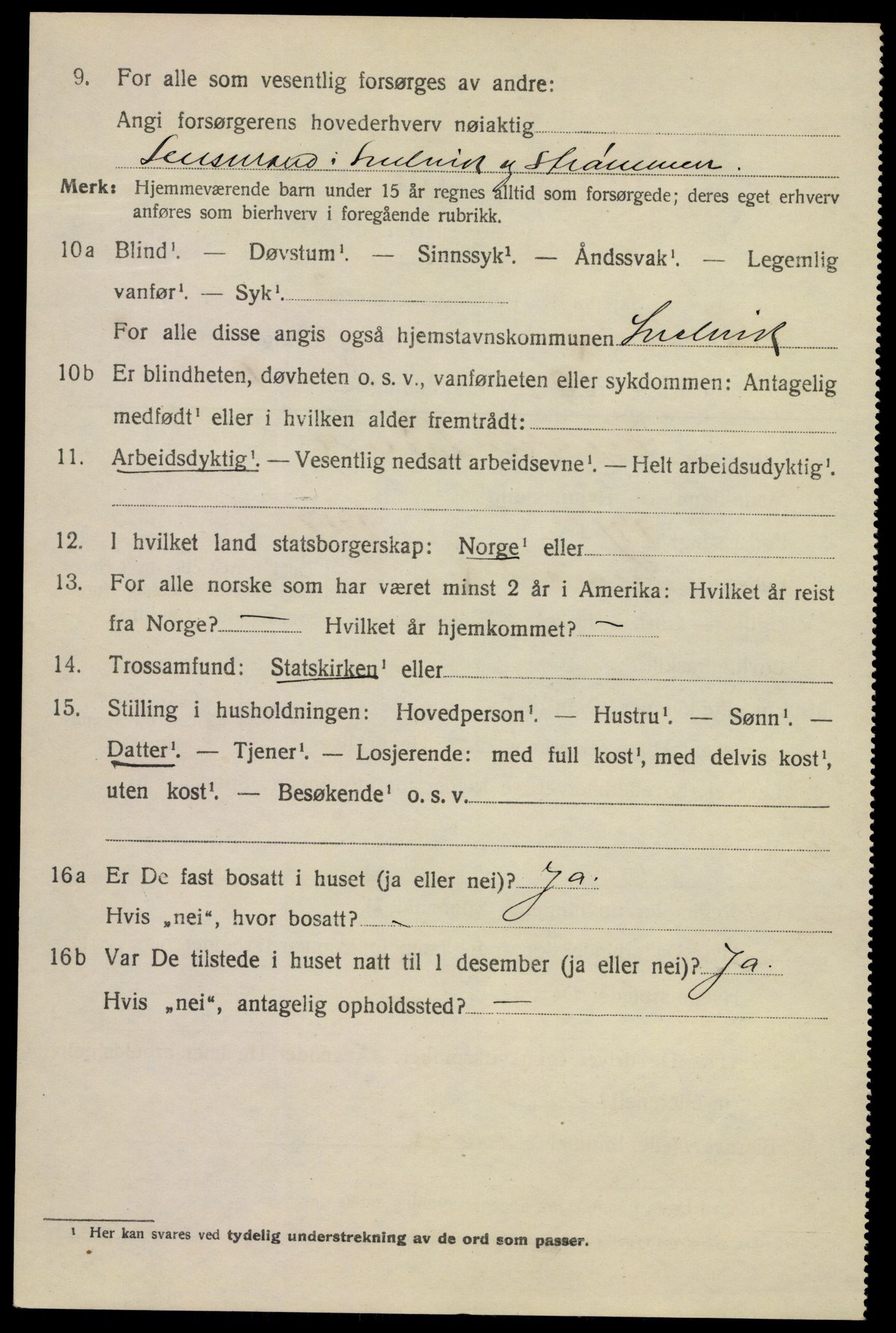 SAKO, 1920 census for Svelvik, 1920, p. 1712