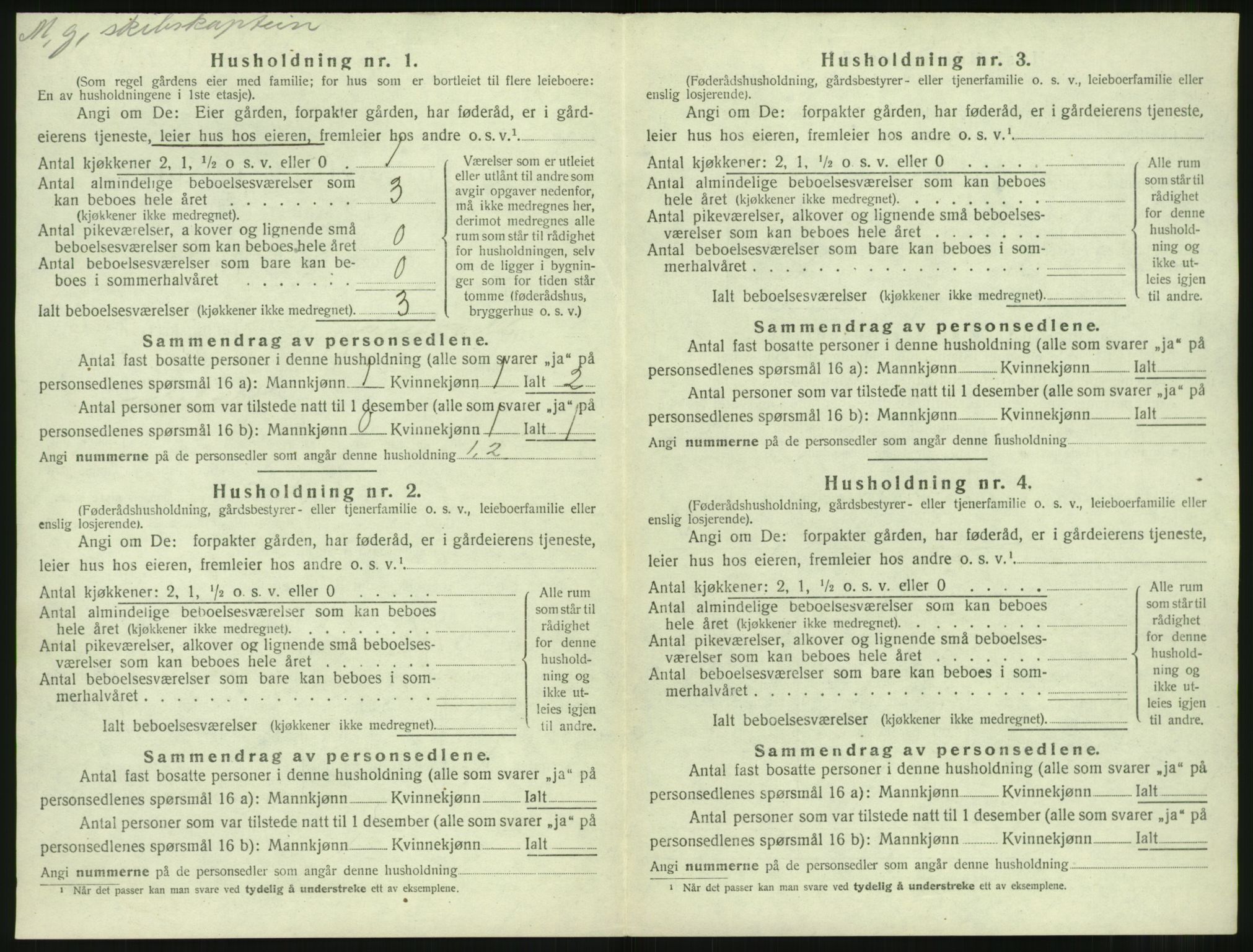 SAST, 1920 census for Mosterøy, 1920, p. 523