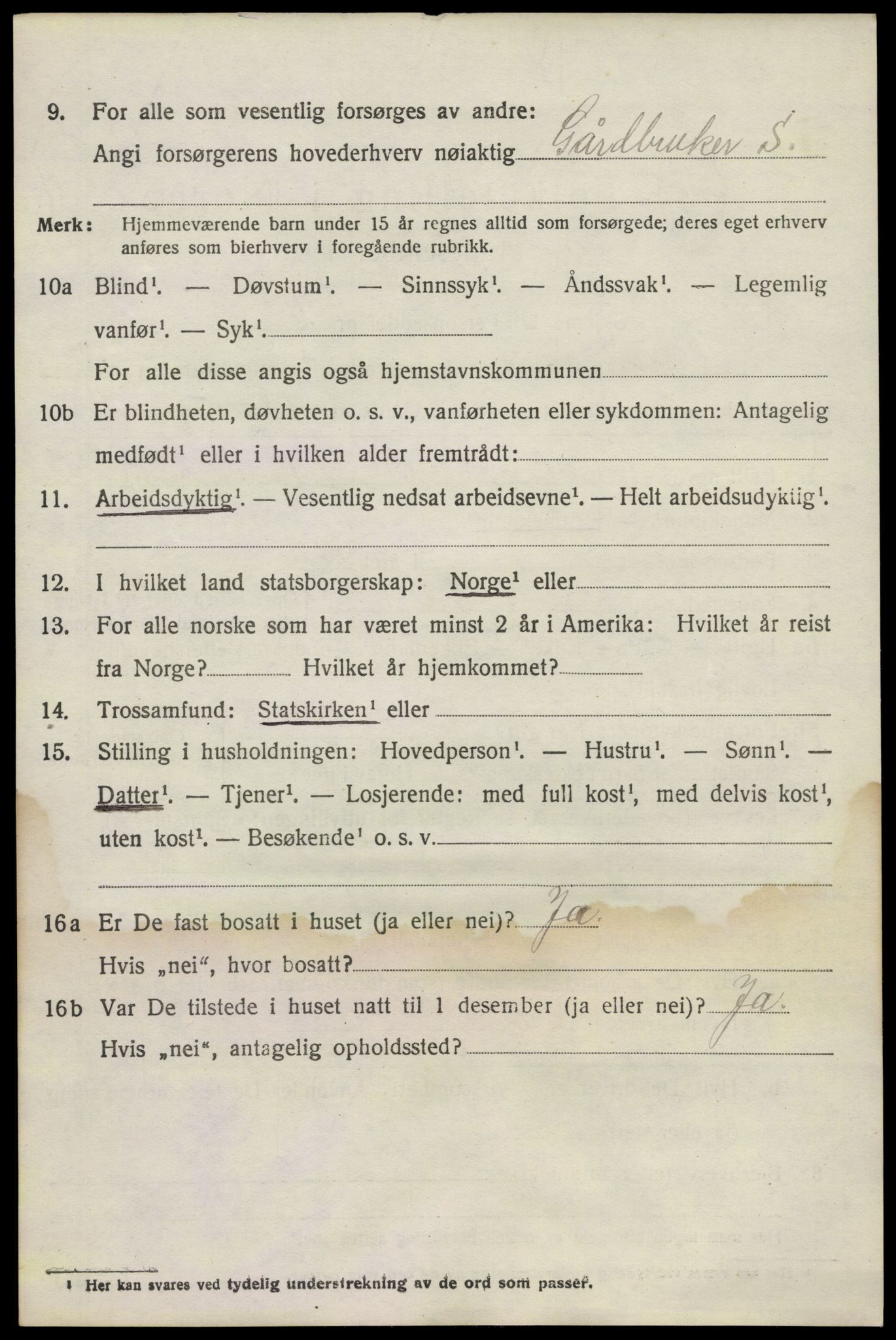 SAKO, 1920 census for Brunlanes, 1920, p. 3846