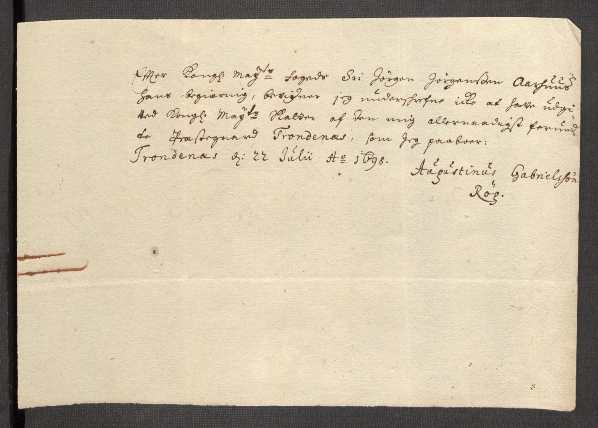 Rentekammeret inntil 1814, Reviderte regnskaper, Fogderegnskap, AV/RA-EA-4092/R68/L4754: Fogderegnskap Senja og Troms, 1697-1699, p. 198