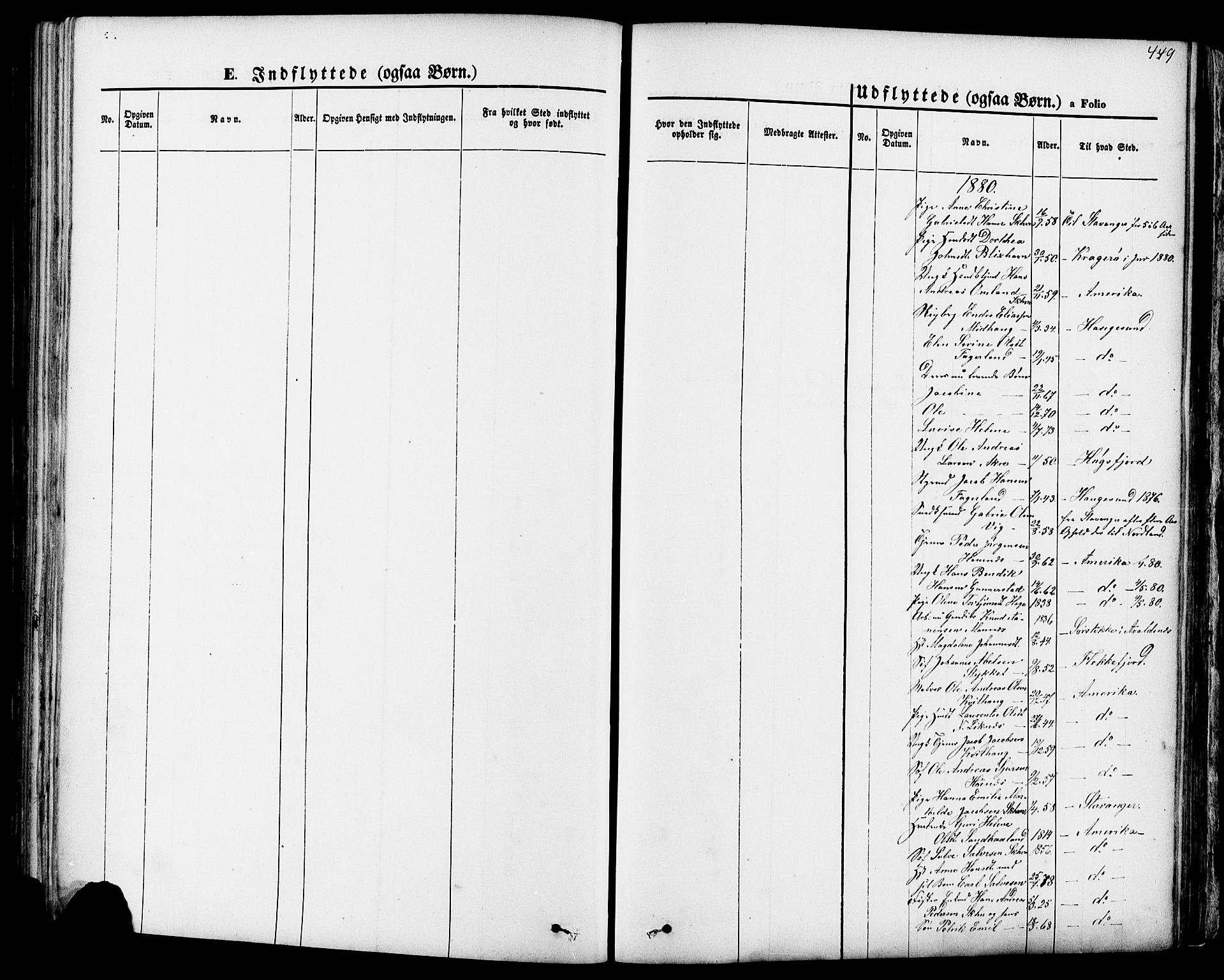 Skudenes sokneprestkontor, SAST/A -101849/H/Ha/Haa/L0006: Parish register (official) no. A 4, 1864-1881, p. 449