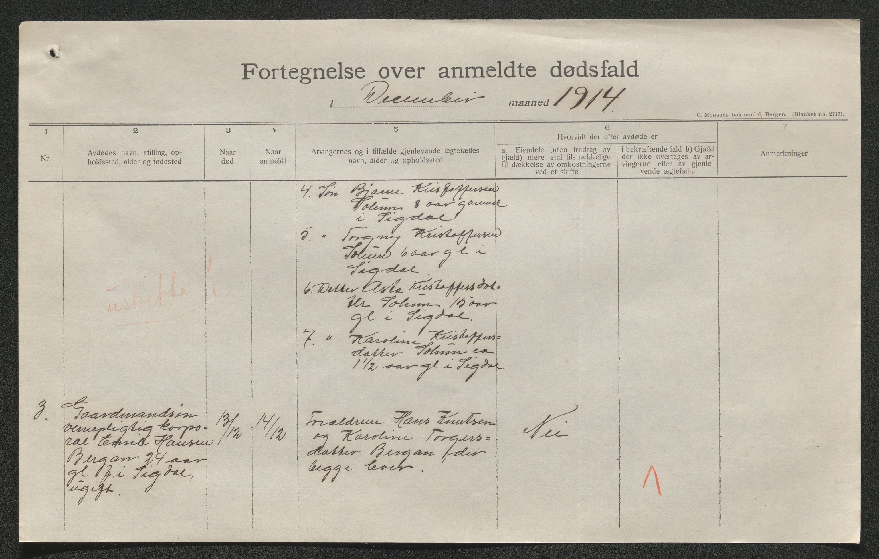 Eiker, Modum og Sigdal sorenskriveri, AV/SAKO-A-123/H/Ha/Hab/L0037: Dødsfallsmeldinger, 1914-1915, p. 537