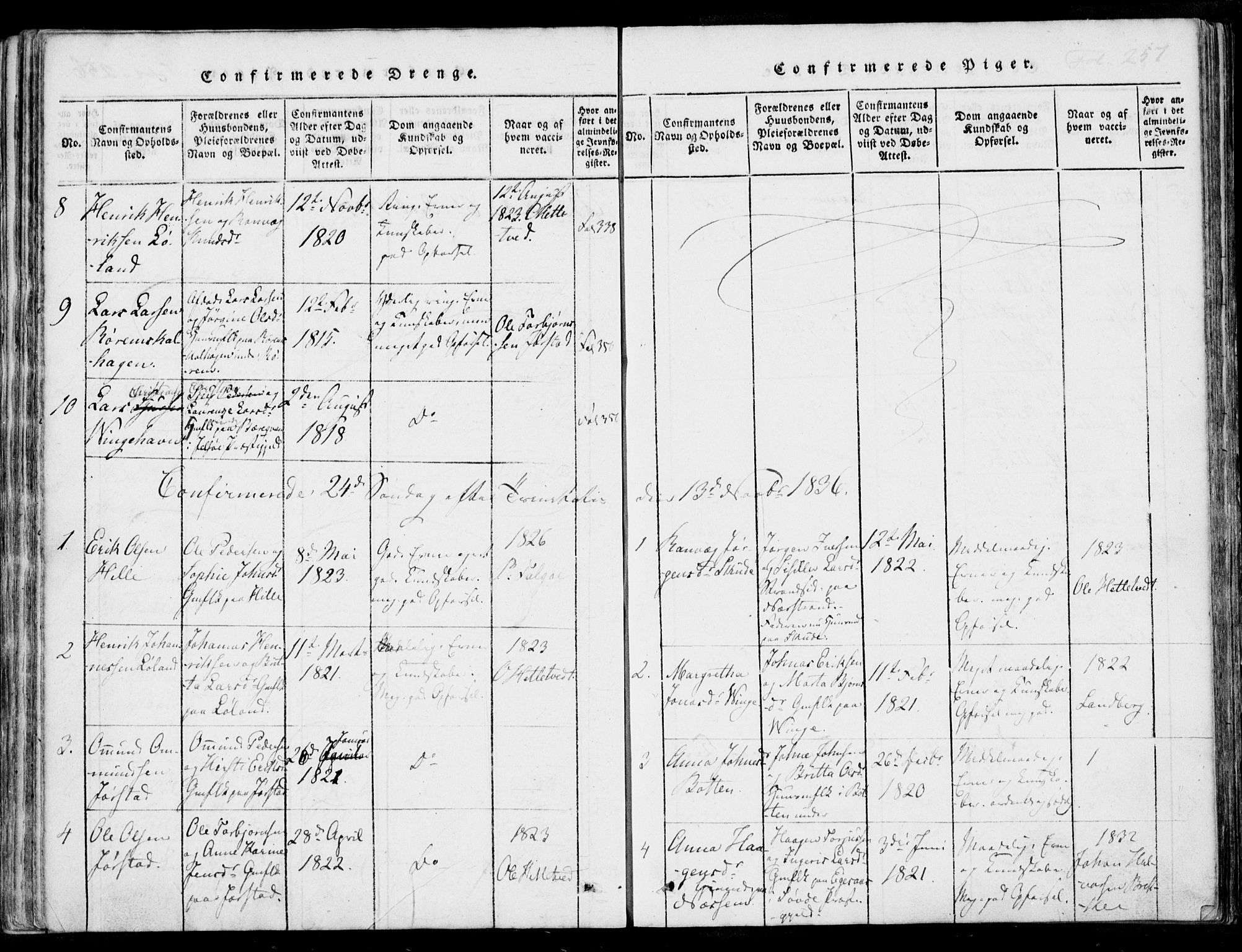 Nedstrand sokneprestkontor, AV/SAST-A-101841/01/IV: Parish register (official) no. A 7, 1816-1870