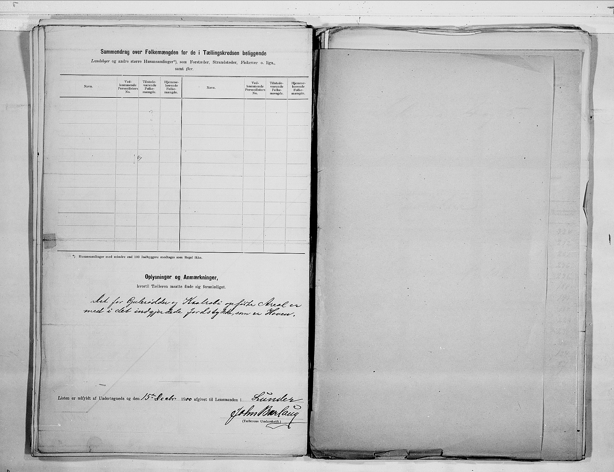 RA, 1900 census for Norderhov, 1900, p. 42