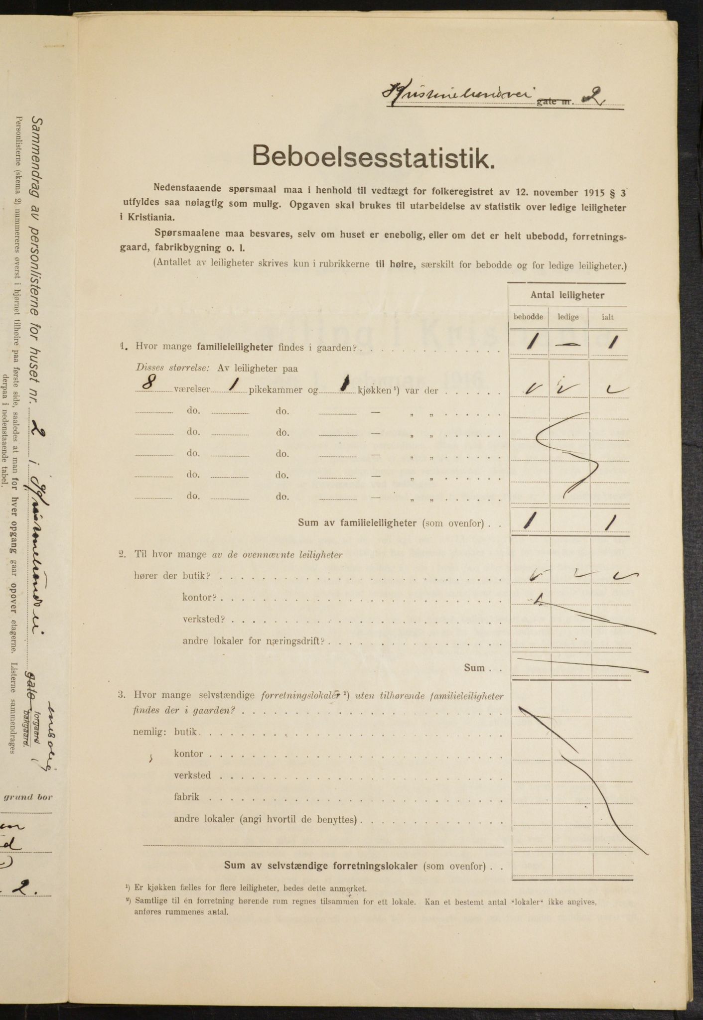 OBA, Municipal Census 1916 for Kristiania, 1916, p. 55639