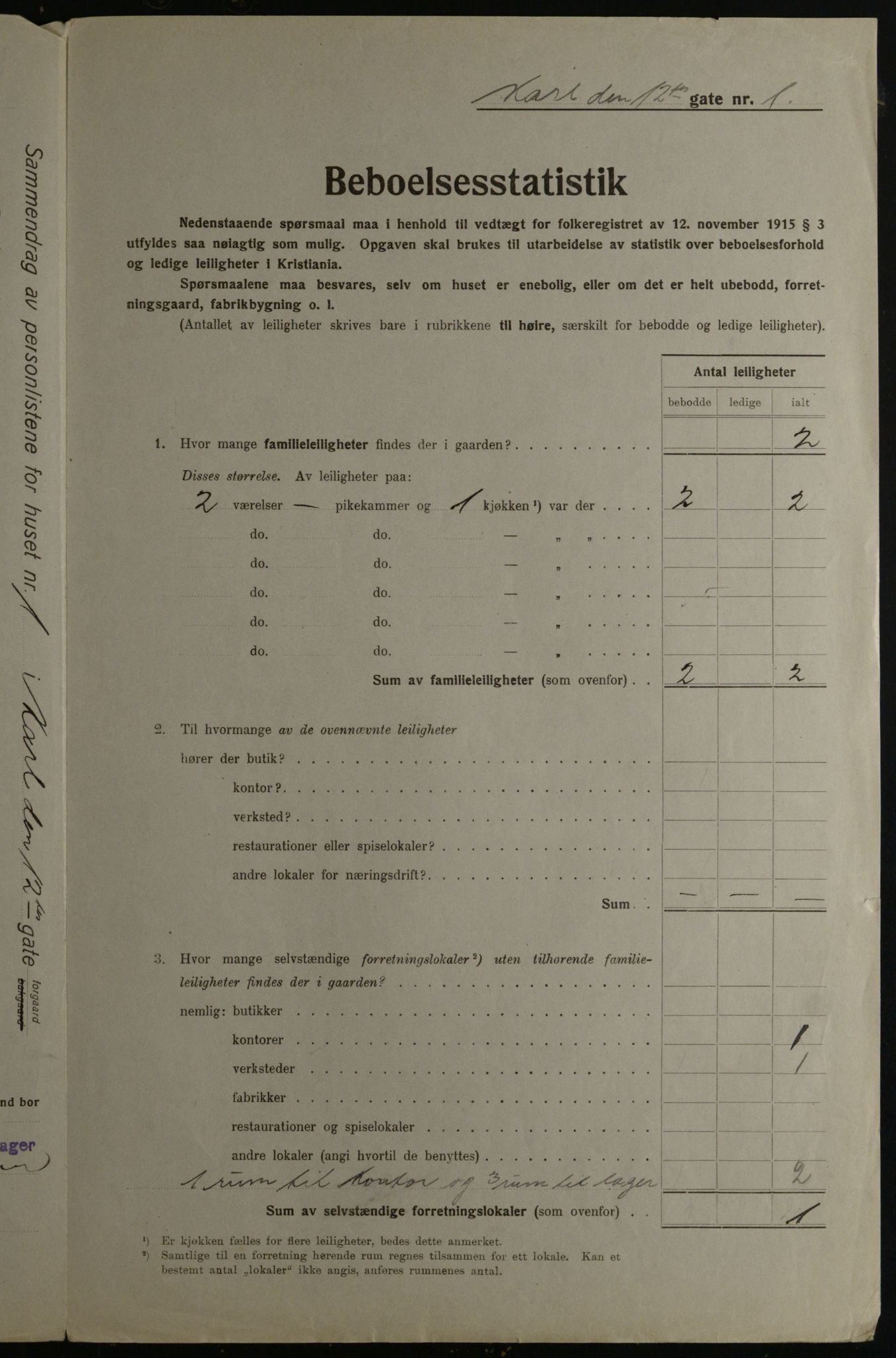 OBA, Municipal Census 1923 for Kristiania, 1923, p. 53982