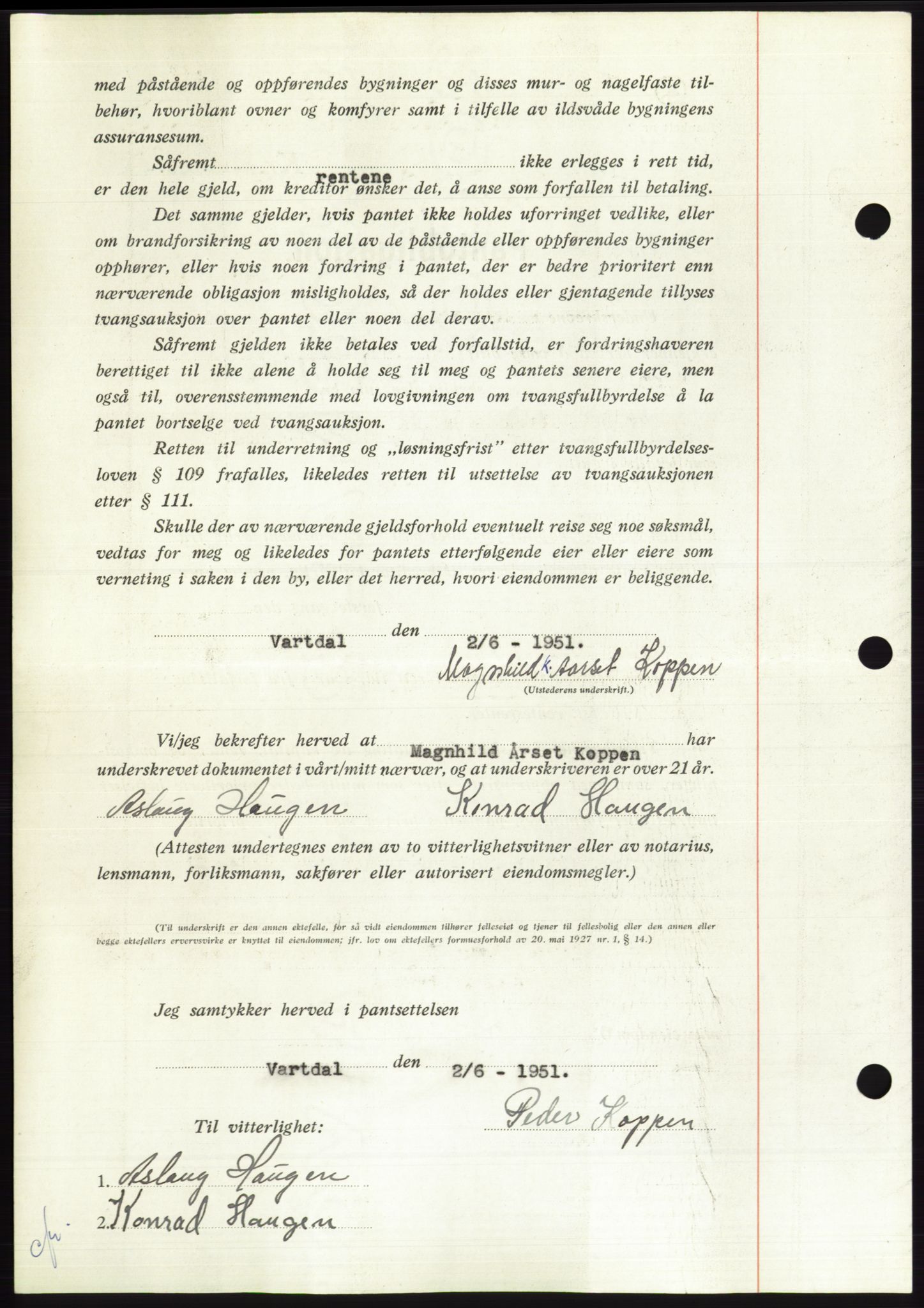 Søre Sunnmøre sorenskriveri, AV/SAT-A-4122/1/2/2C/L0120: Mortgage book no. 8B, 1951-1951, Diary no: : 1200/1951