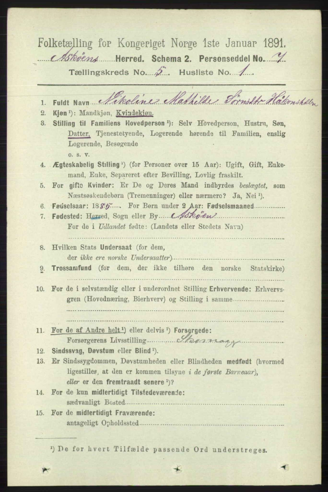 RA, 1891 census for 1247 Askøy, 1891, p. 3502