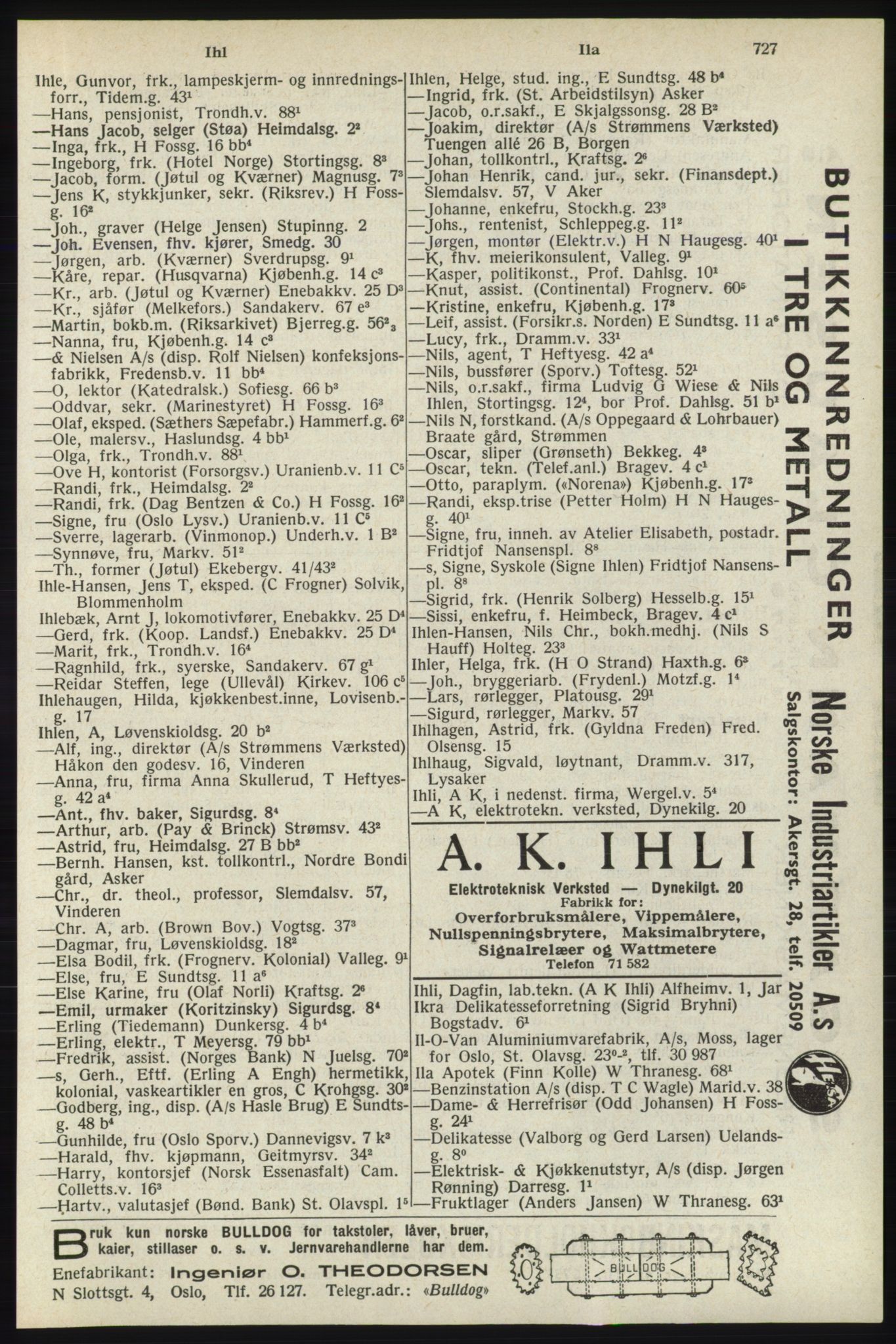 Kristiania/Oslo adressebok, PUBL/-, 1940, p. 745