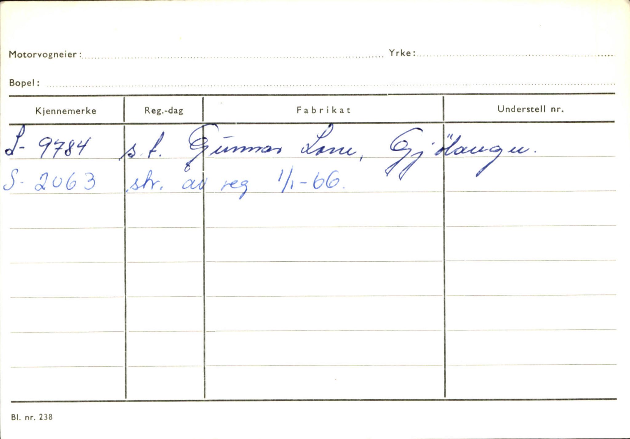 Statens vegvesen, Sogn og Fjordane vegkontor, AV/SAB-A-5301/4/F/L0125: Eigarregister Sogndal V-Å. Aurland A-Å. Fjaler A-N, 1945-1975, p. 1648