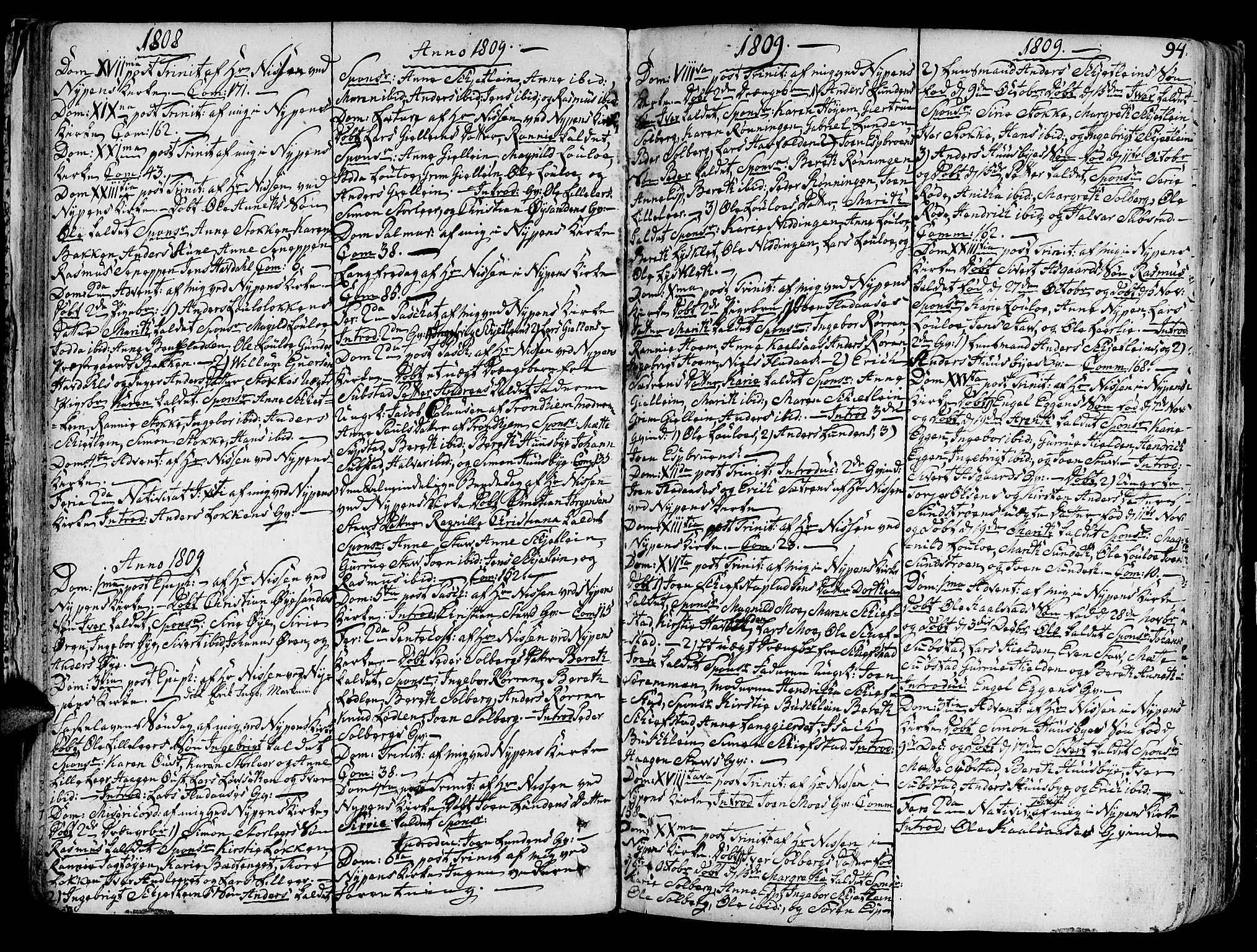 Ministerialprotokoller, klokkerbøker og fødselsregistre - Sør-Trøndelag, SAT/A-1456/691/L1063: Parish register (official) no. 691A02 /3, 1768-1815, p. 94