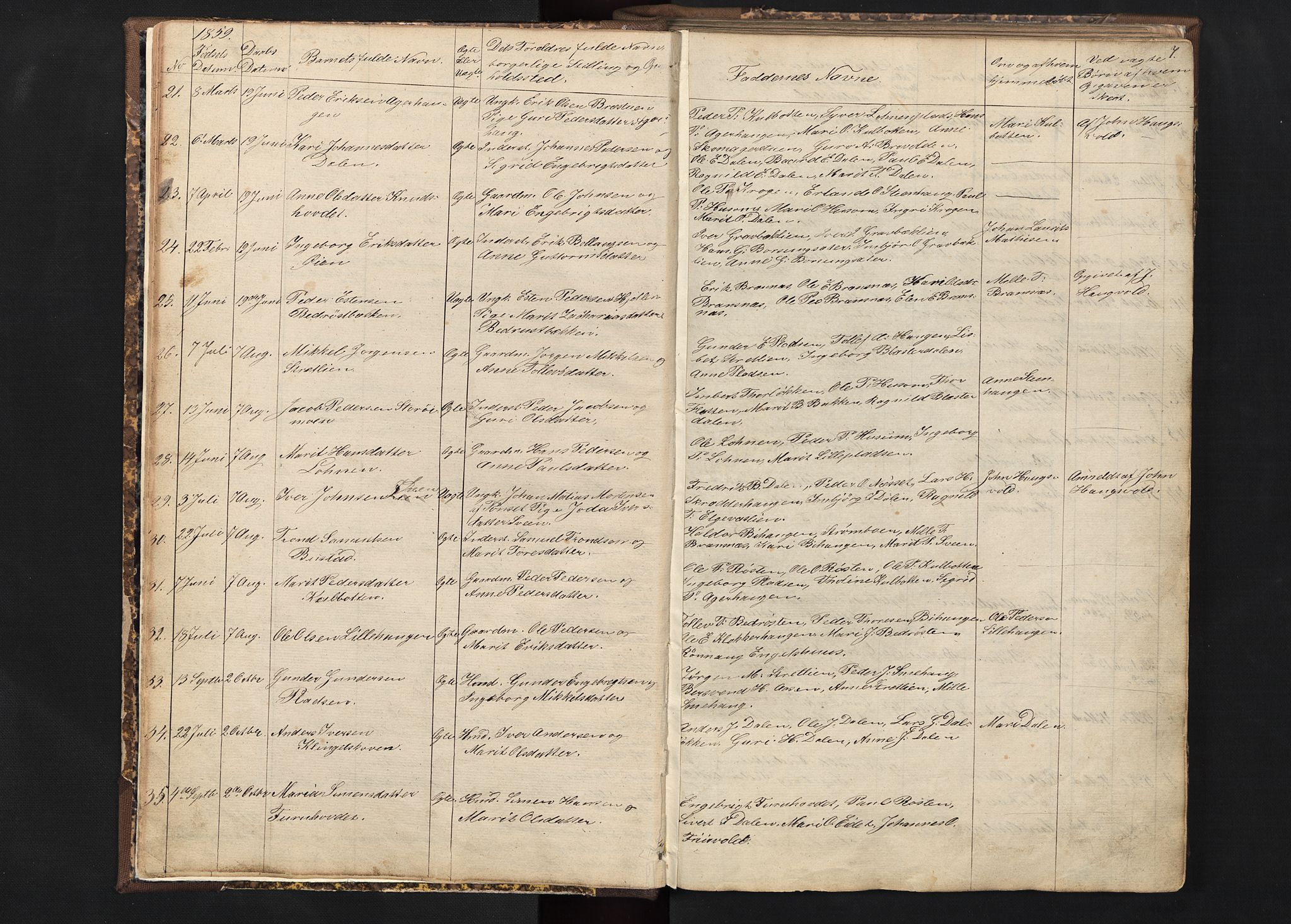 Alvdal prestekontor, AV/SAH-PREST-060/H/Ha/Hab/L0001: Parish register (copy) no. 1, 1857-1893, p. 7