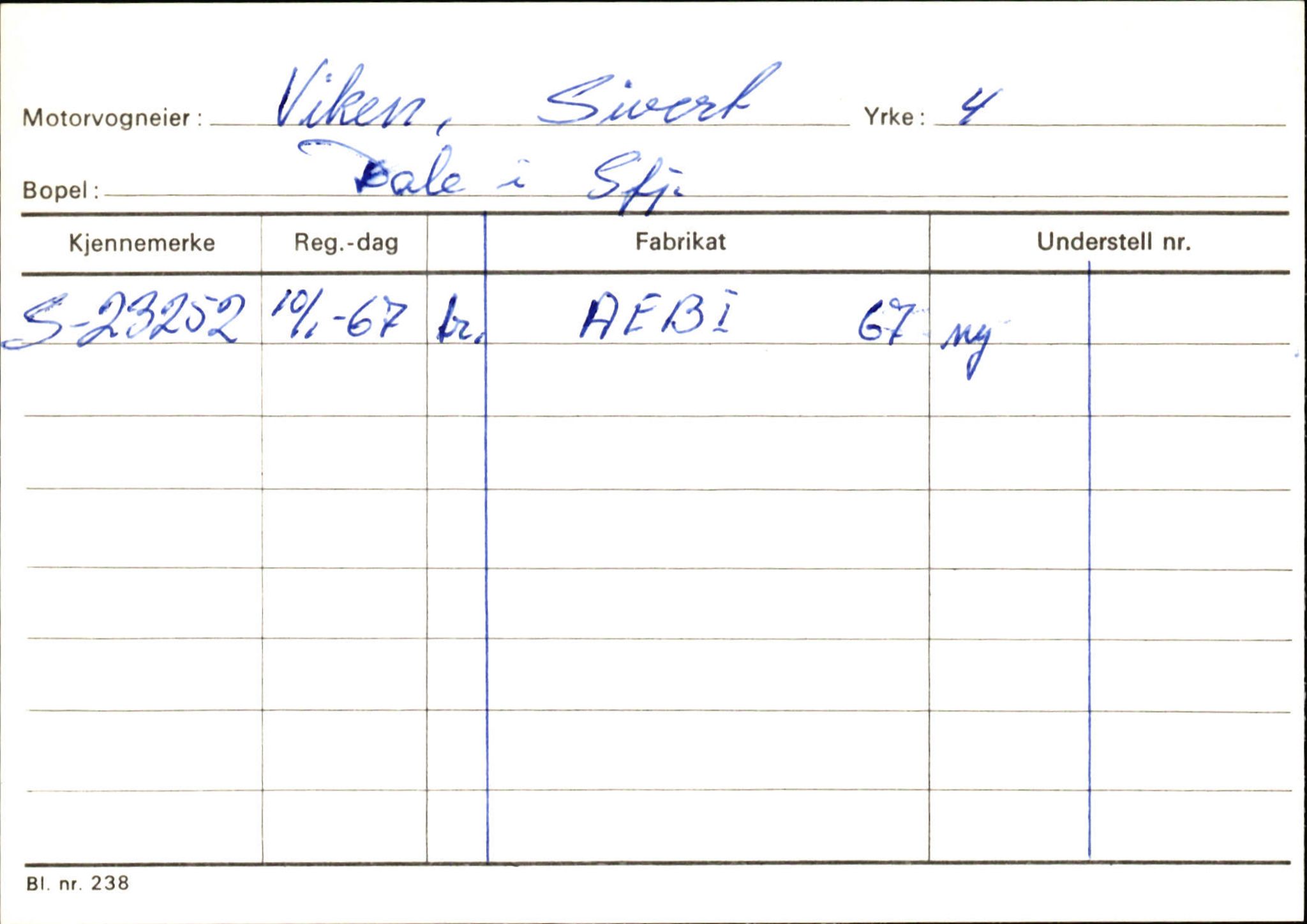 Statens vegvesen, Sogn og Fjordane vegkontor, SAB/A-5301/4/F/L0126: Eigarregister Fjaler M-Å. Leikanger A-Å, 1945-1975, p. 602