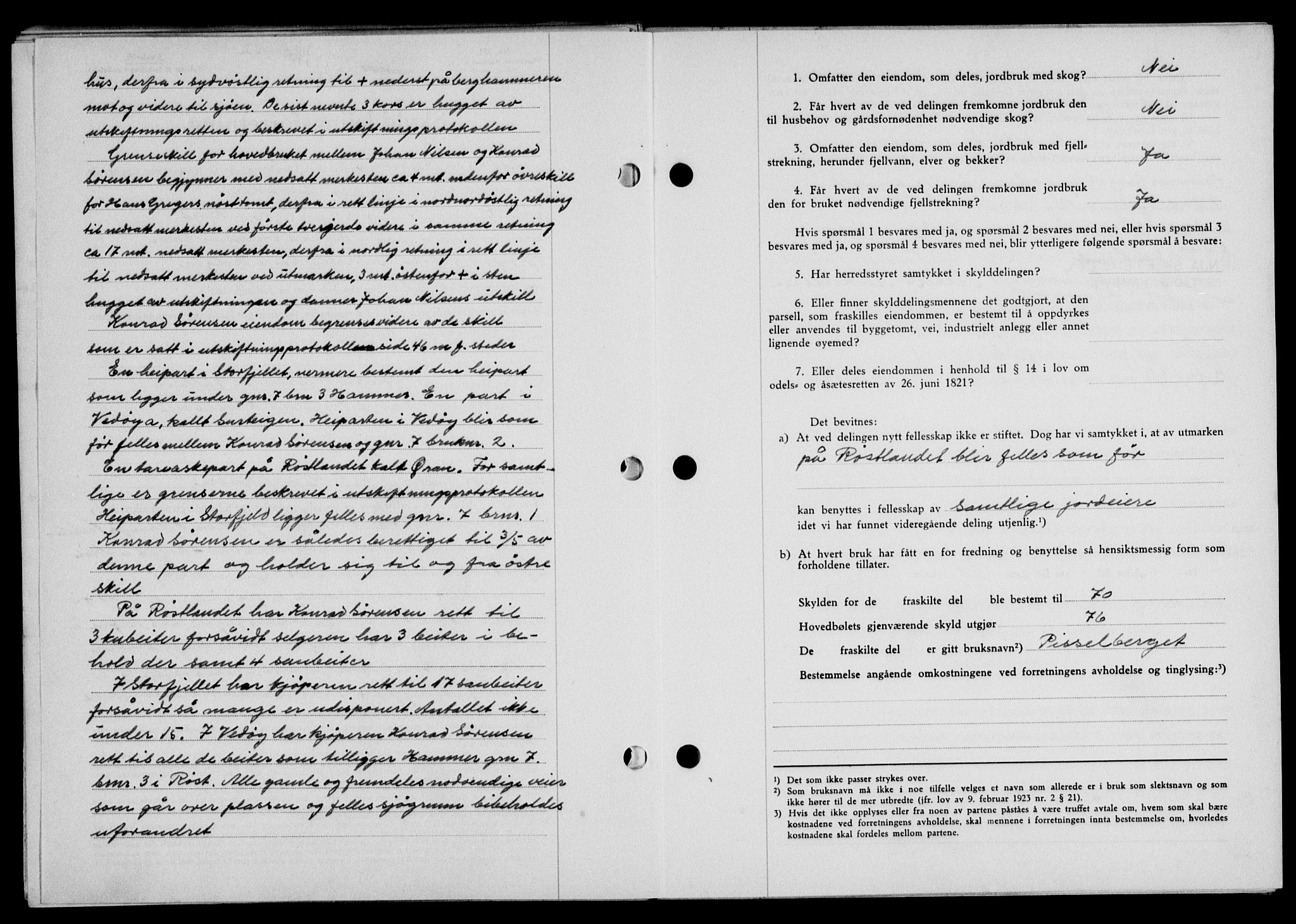 Lofoten sorenskriveri, SAT/A-0017/1/2/2C/L0010a: Mortgage book no. 10a, 1942-1943, Diary no: : 1460/1942