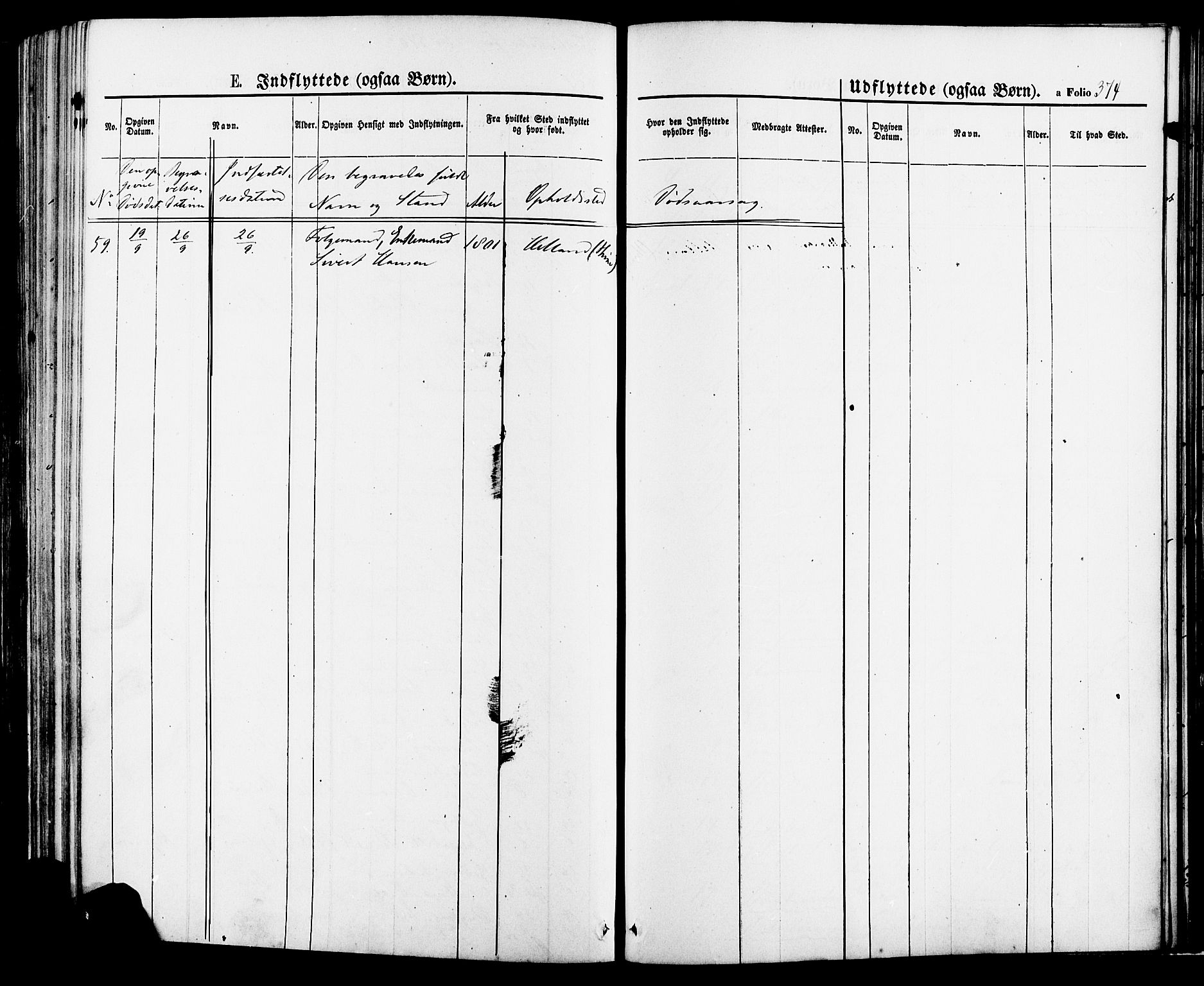 Lye sokneprestkontor, AV/SAST-A-101794/001/30BA/L0008: Parish register (official) no. A 7, 1872-1881, p. 374