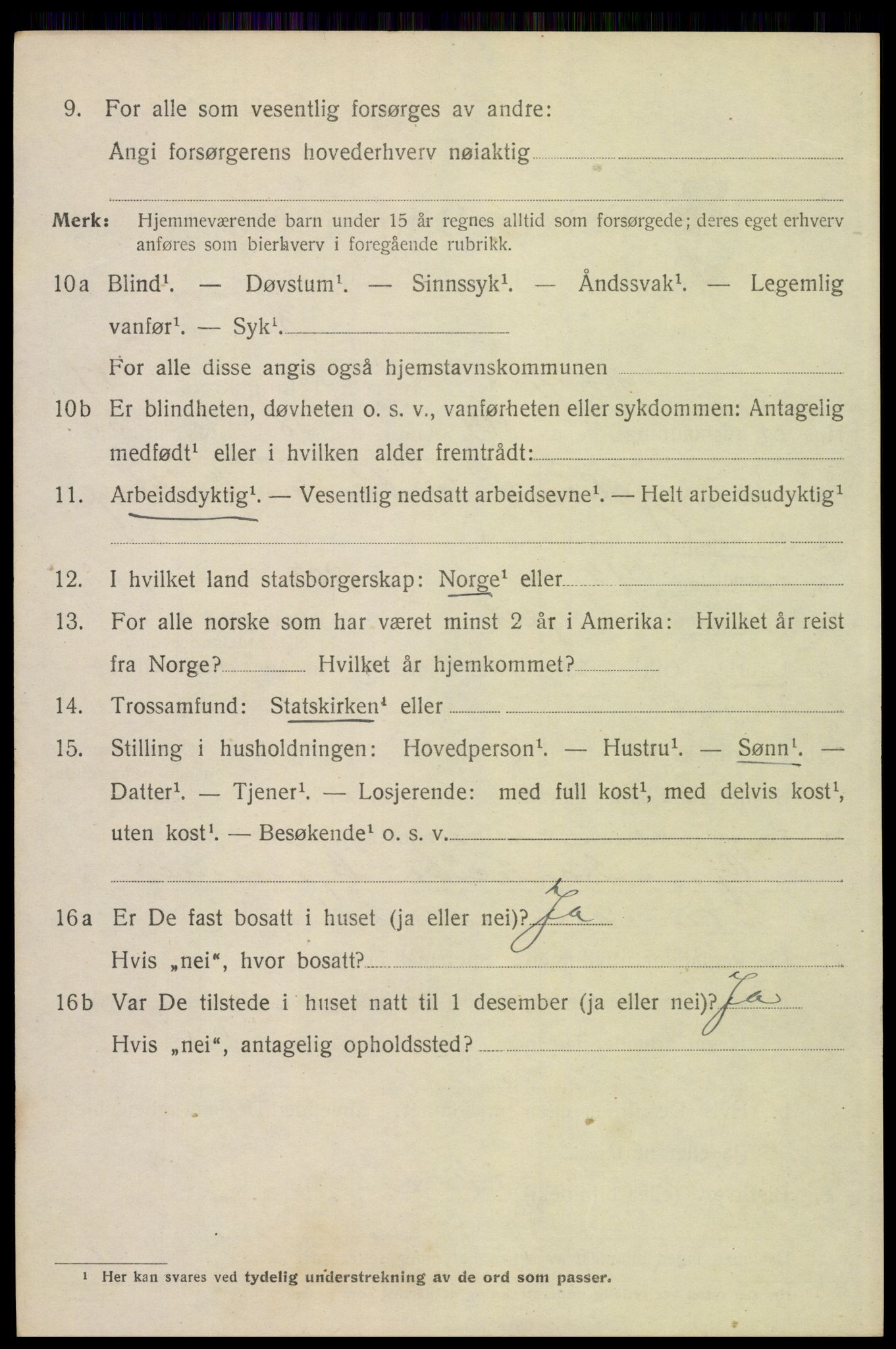 SAH, 1920 census for Trysil, 1920, p. 10746