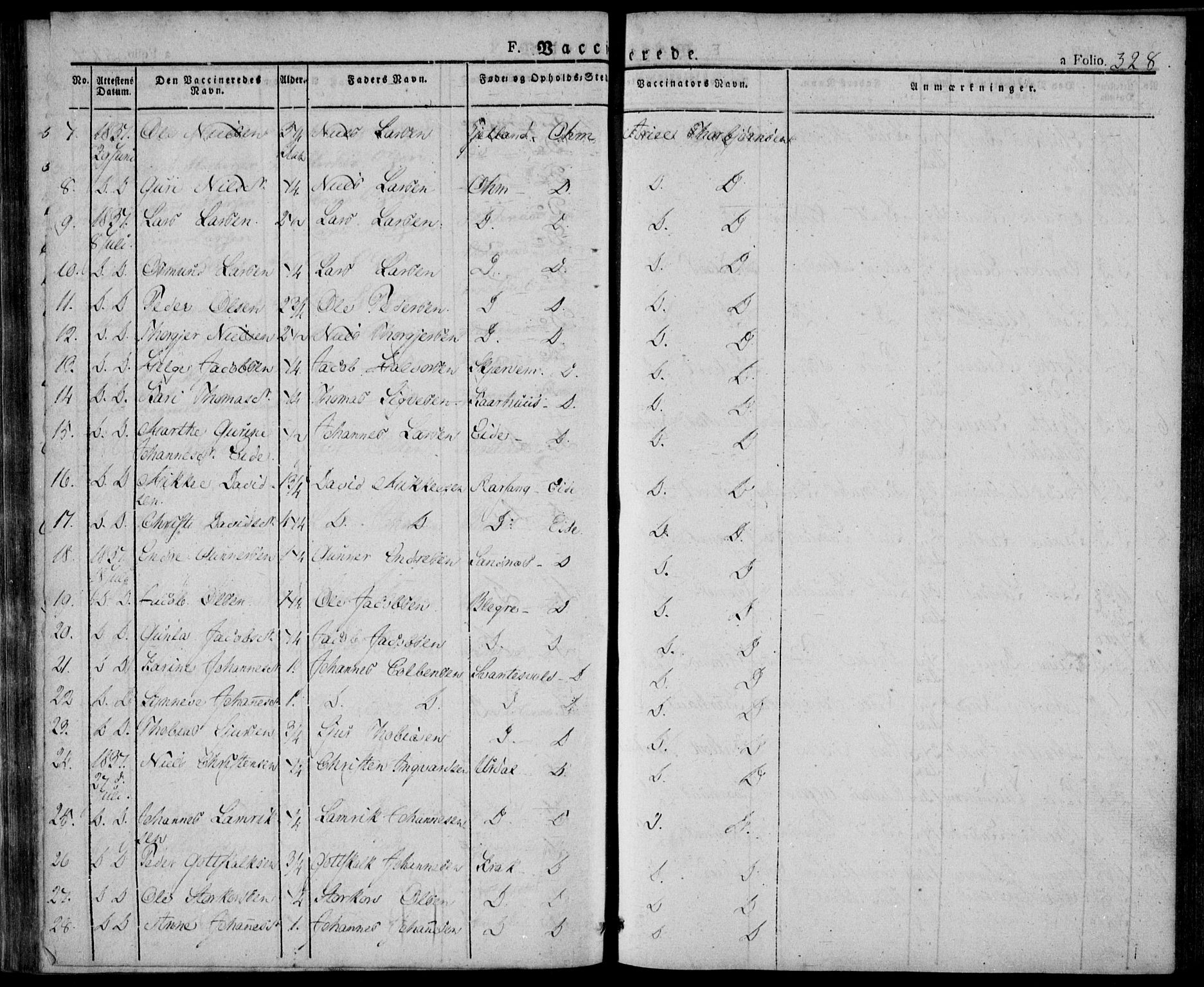 Skjold sokneprestkontor, AV/SAST-A-101847/H/Ha/Haa/L0005: Parish register (official) no. A 5, 1830-1856, p. 328