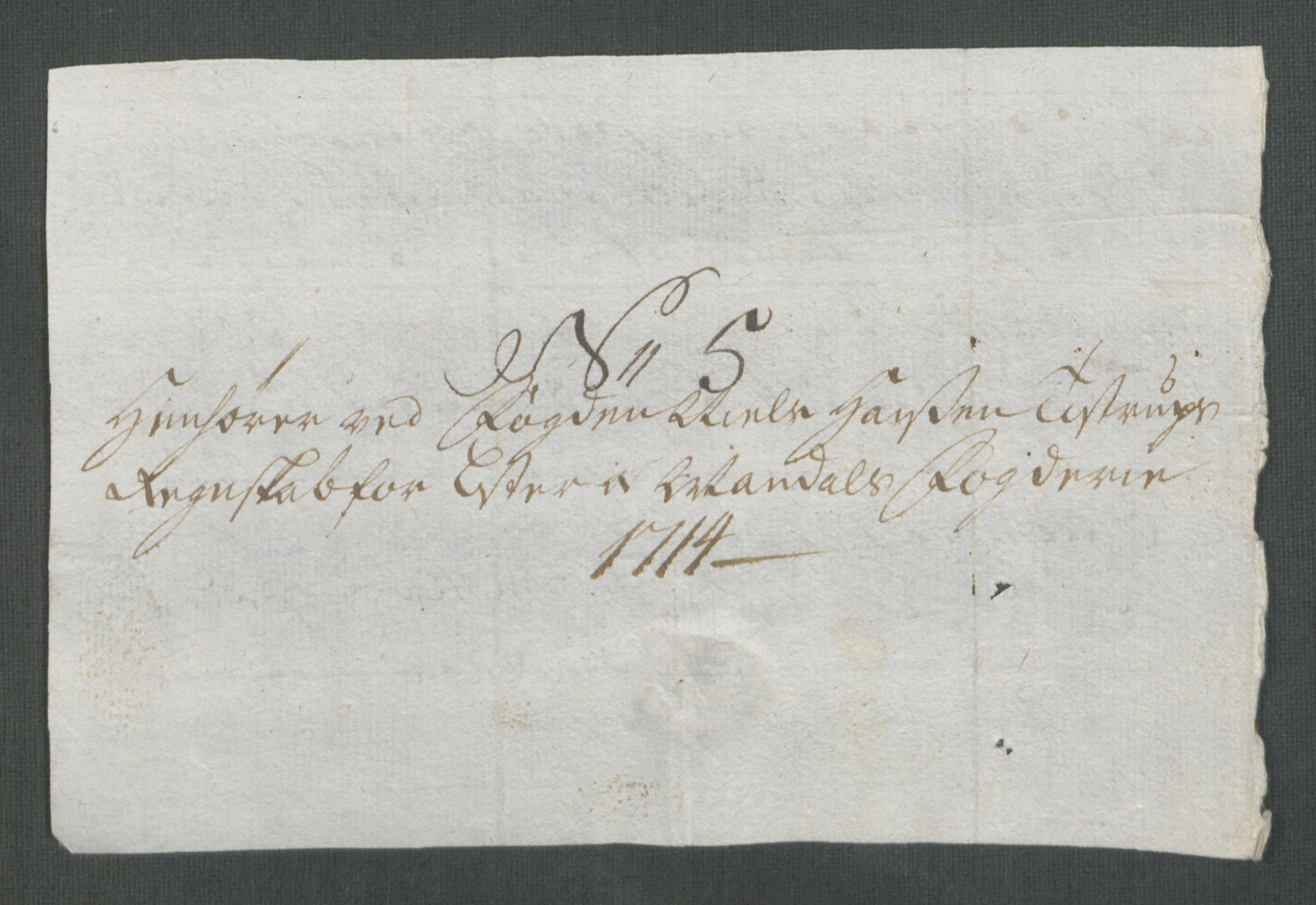 Rentekammeret inntil 1814, Reviderte regnskaper, Fogderegnskap, RA/EA-4092/R43/L2558: Fogderegnskap Lista og Mandal, 1714, p. 58