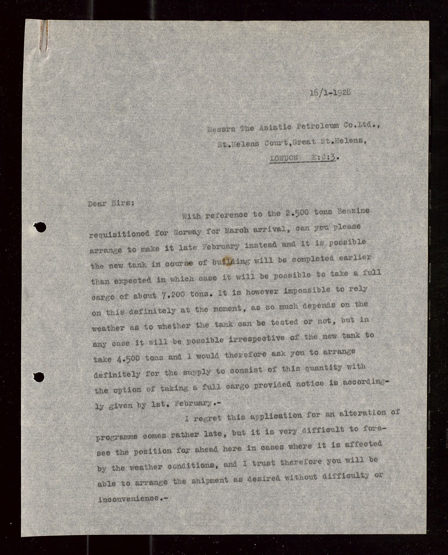 Pa 1521 - A/S Norske Shell, AV/SAST-A-101915/E/Ea/Eaa/L0015: Sjefskorrespondanse, 1928-1929, p. 416