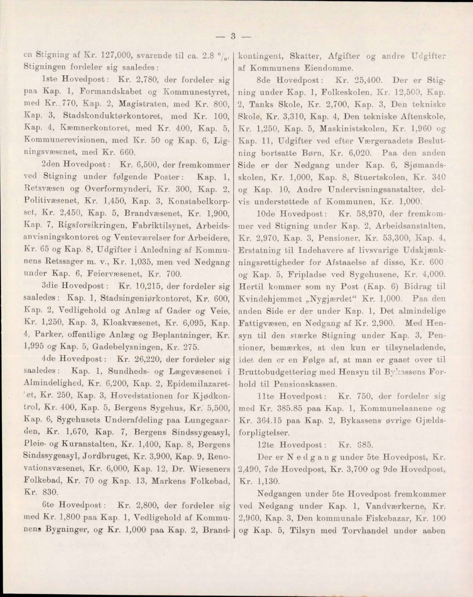 Bergen kommune. Formannskapet, BBA/A-0003/Ad/L0077: Bergens Kommuneforhandlinger, bind II, 1907