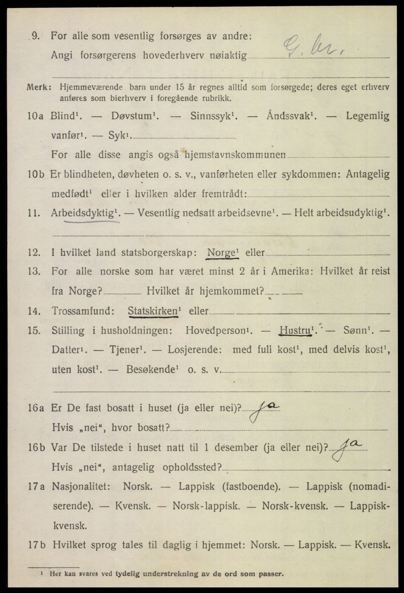 SAT, 1920 census for Lånke, 1920, p. 2769