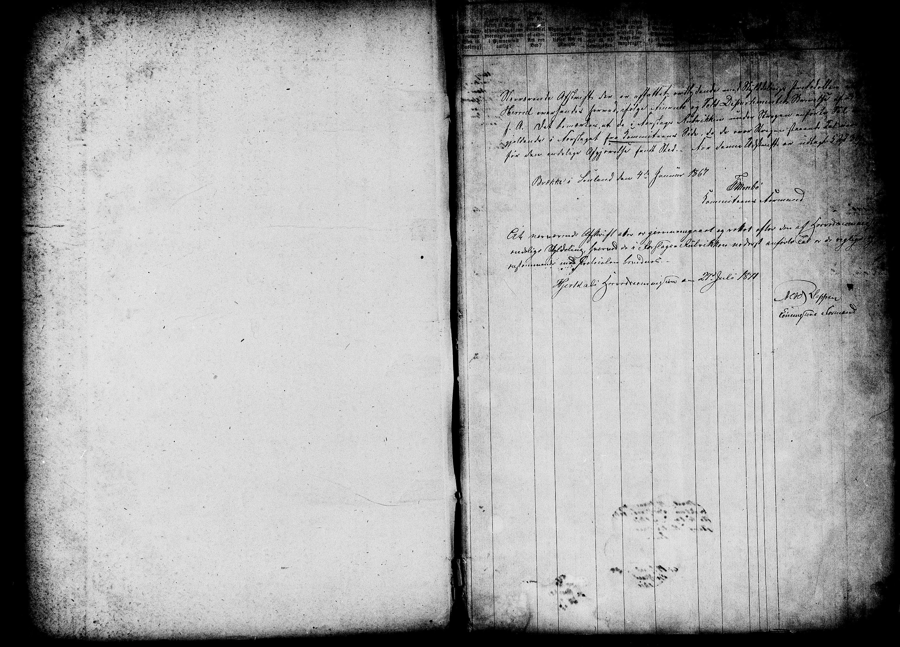 Matrikkelrevisjonen av 1863, AV/RA-S-1530/F/Fe/L0139: Hjartdal, 1863