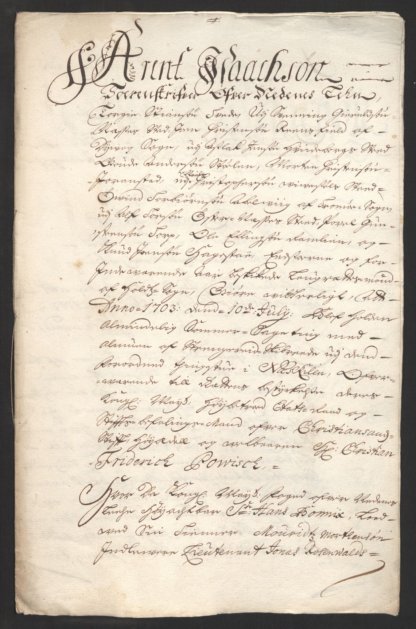 Rentekammeret inntil 1814, Reviderte regnskaper, Fogderegnskap, RA/EA-4092/R39/L2316: Fogderegnskap Nedenes, 1702-1703, p. 298