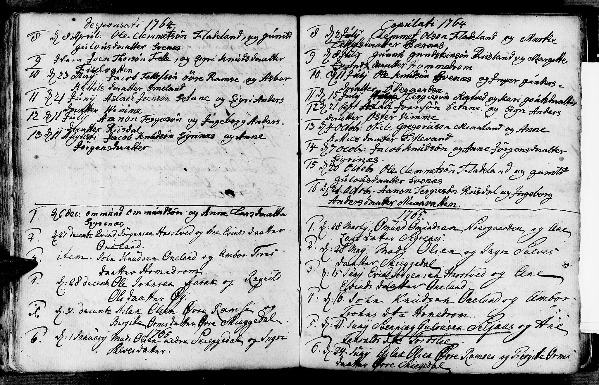 Åmli sokneprestkontor, AV/SAK-1111-0050/F/Fa/Fac/L0003: Parish register (official) no. A 3, 1756-1775, p. 198-199
