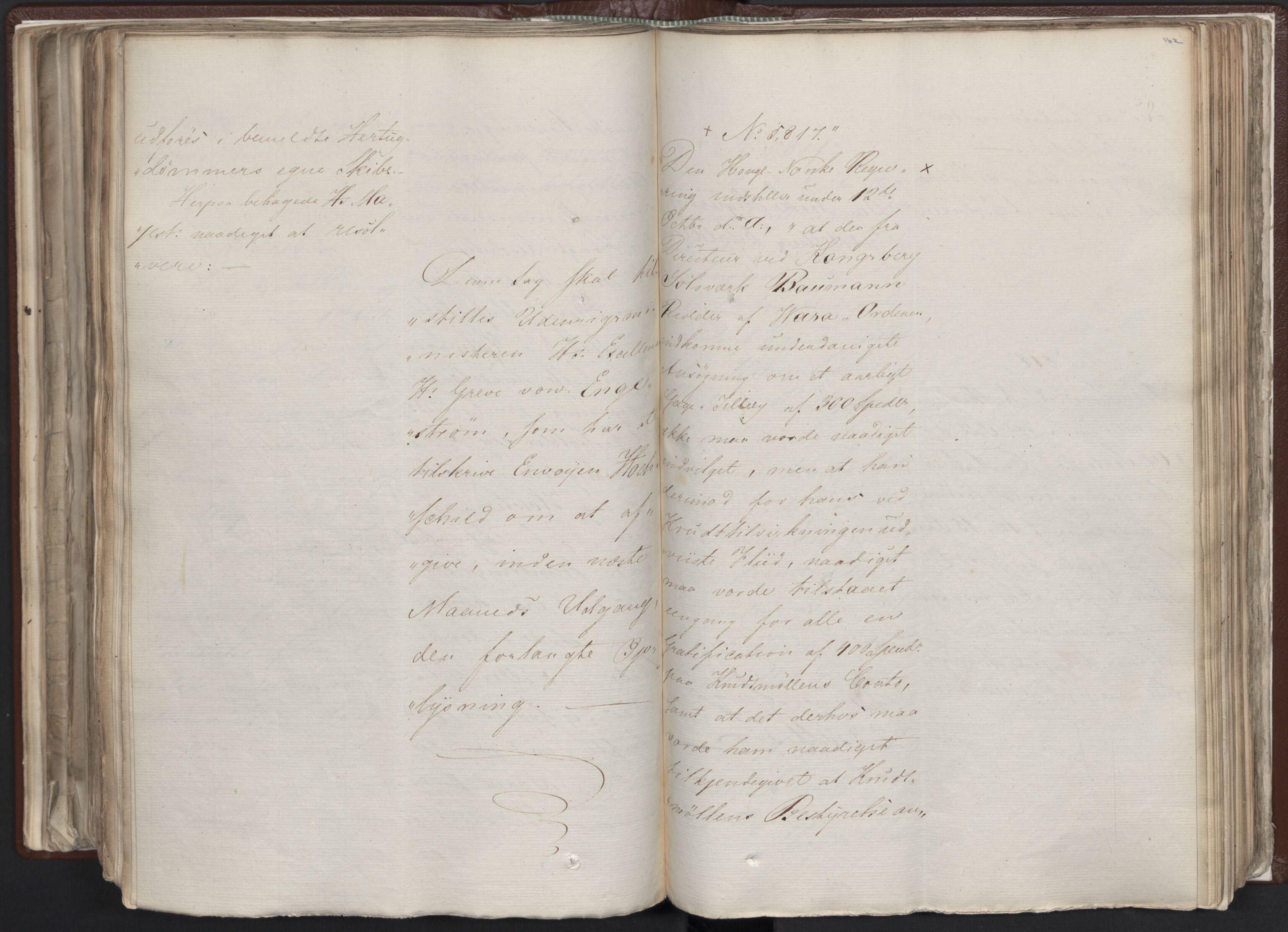 Statsrådssekretariatet, AV/RA-S-1001/A/Ab/L0012: Kgl. res. nr. 5679-6008 II, 1821, p. 161b-162a