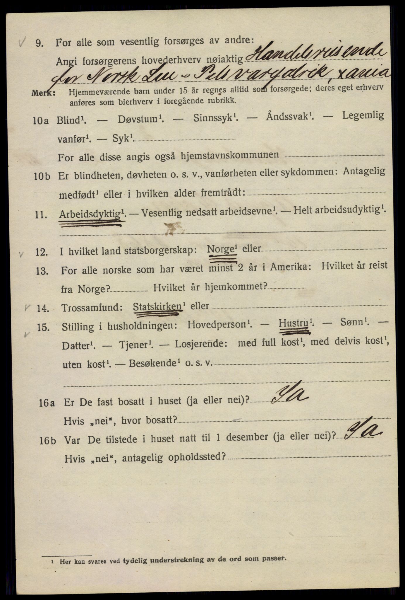 SAO, 1920 census for Kristiania, 1920, p. 271094