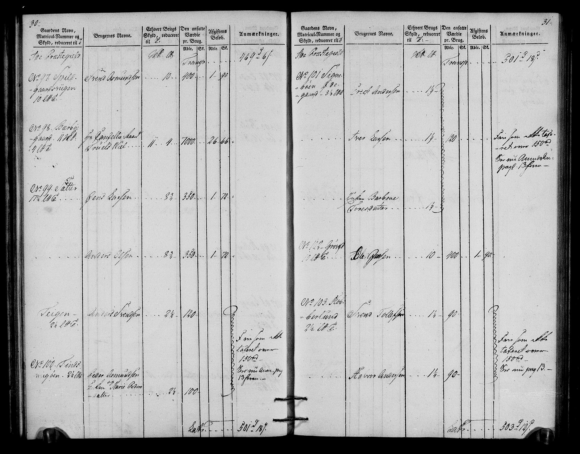 Rentekammeret inntil 1814, Realistisk ordnet avdeling, AV/RA-EA-4070/N/Ne/Nea/L0006: Idd og Marker fogderi. Oppebørselsregister, 1803, p. 18