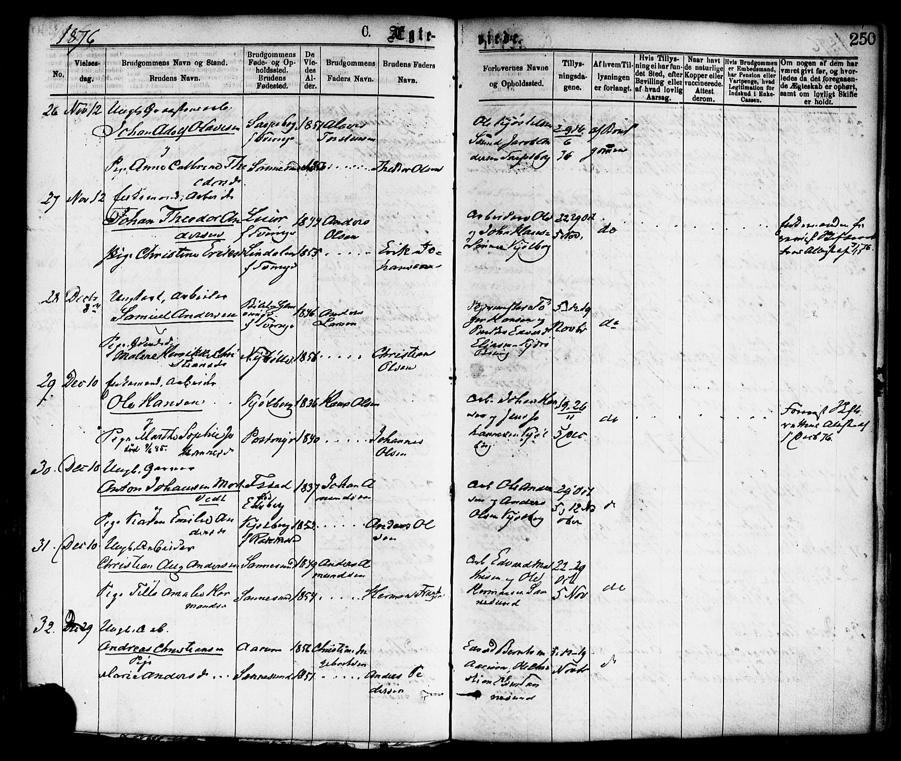 Borge prestekontor Kirkebøker, AV/SAO-A-10903/F/Fa/L0007: Parish register (official) no. I 7, 1875-1886, p. 250