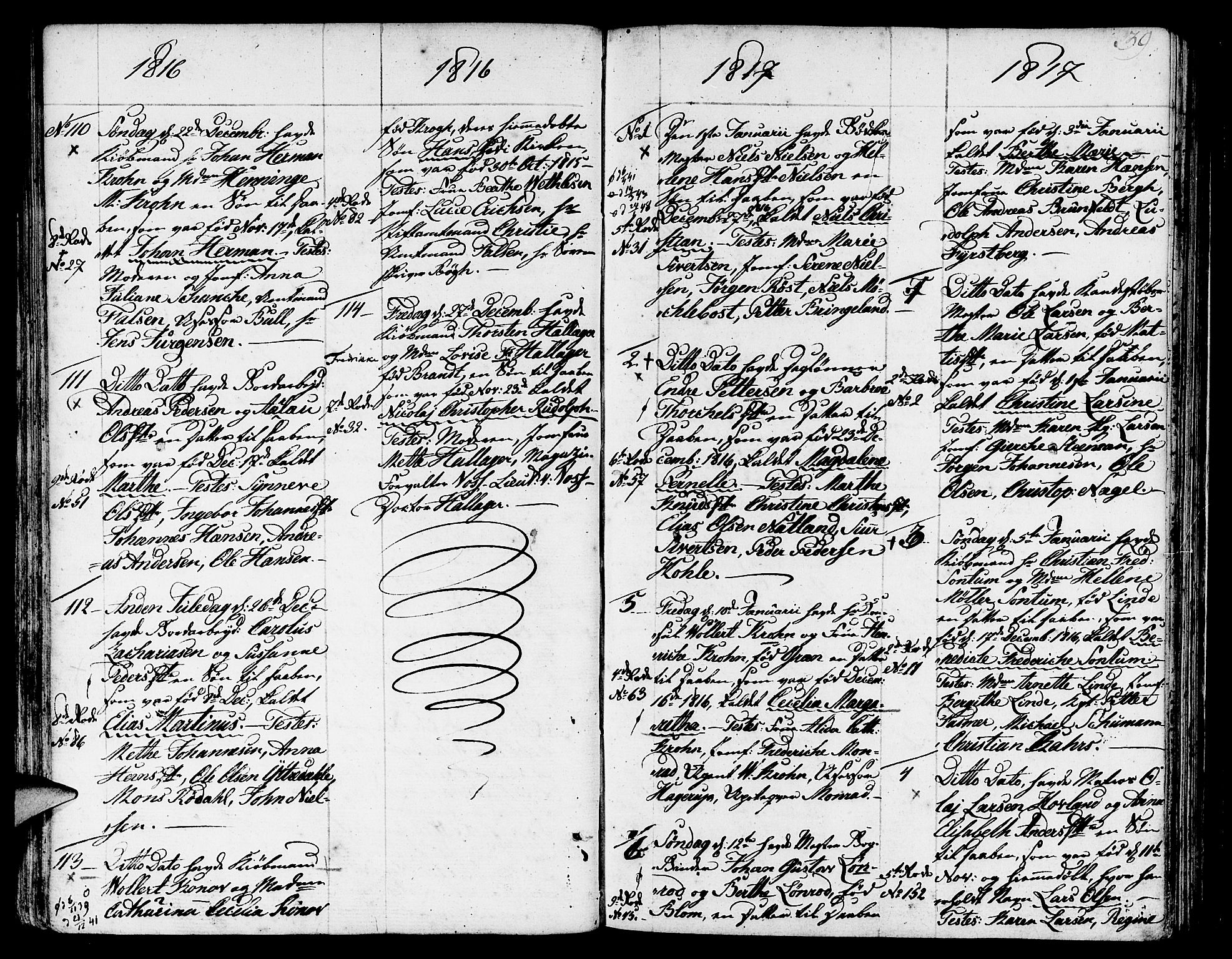Nykirken Sokneprestembete, SAB/A-77101/H/Haa/L0006: Parish register (official) no. A 6, 1808-1820, p. 39