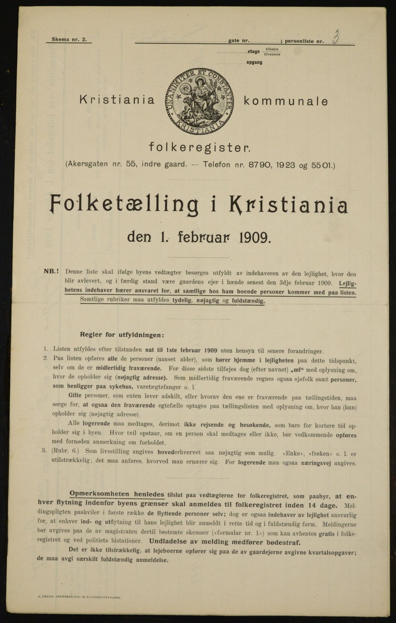 OBA, Municipal Census 1909 for Kristiania, 1909, p. 86528