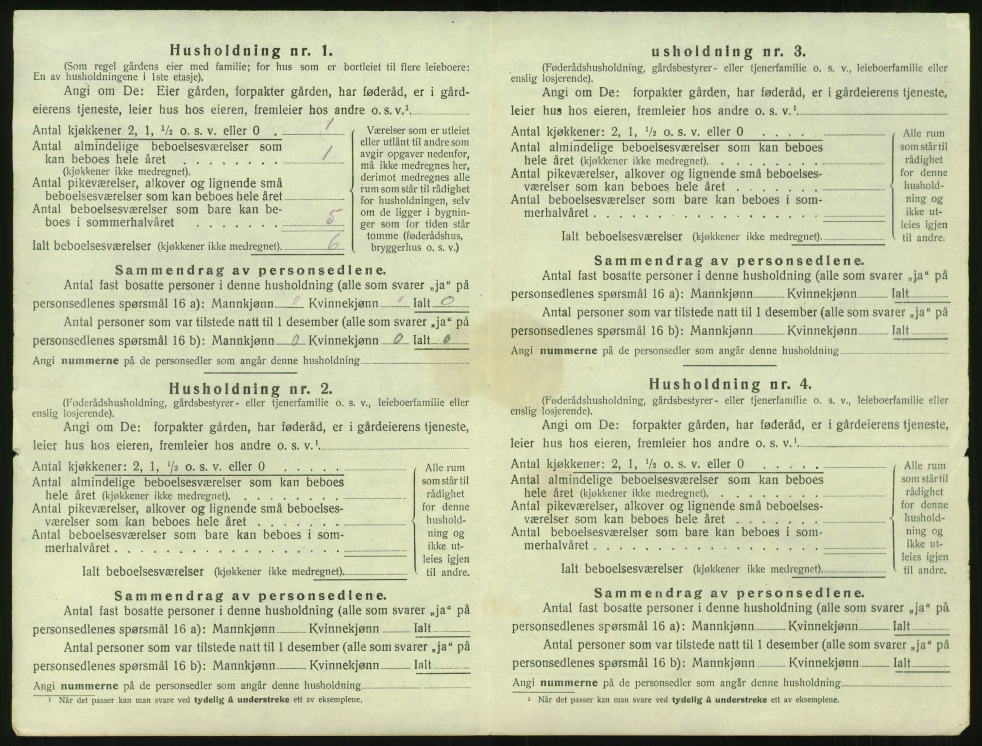 SAST, 1920 census for Avaldsnes, 1920, p. 1448