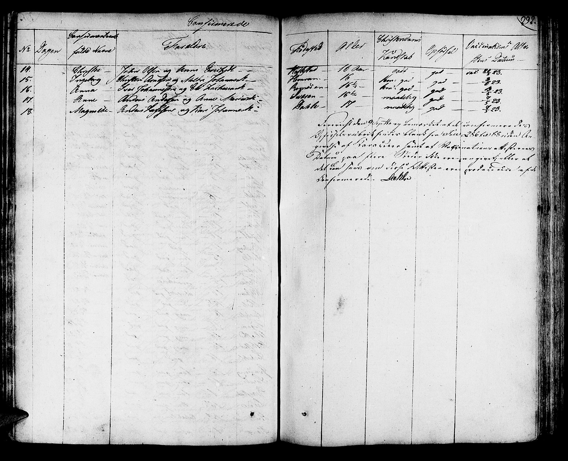 Leikanger sokneprestembete, AV/SAB-A-81001/H/Haa/Haaa/L0006: Parish register (official) no. A 6, 1810-1838, p. 292