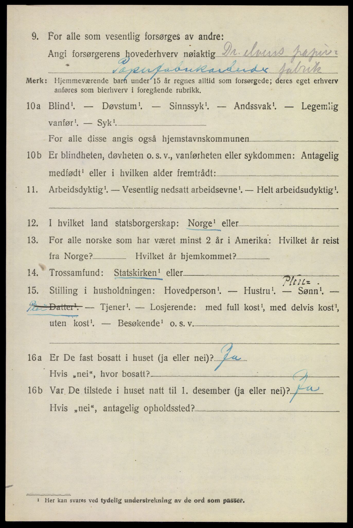 SAKO, 1920 census for Modum, 1920, p. 5940