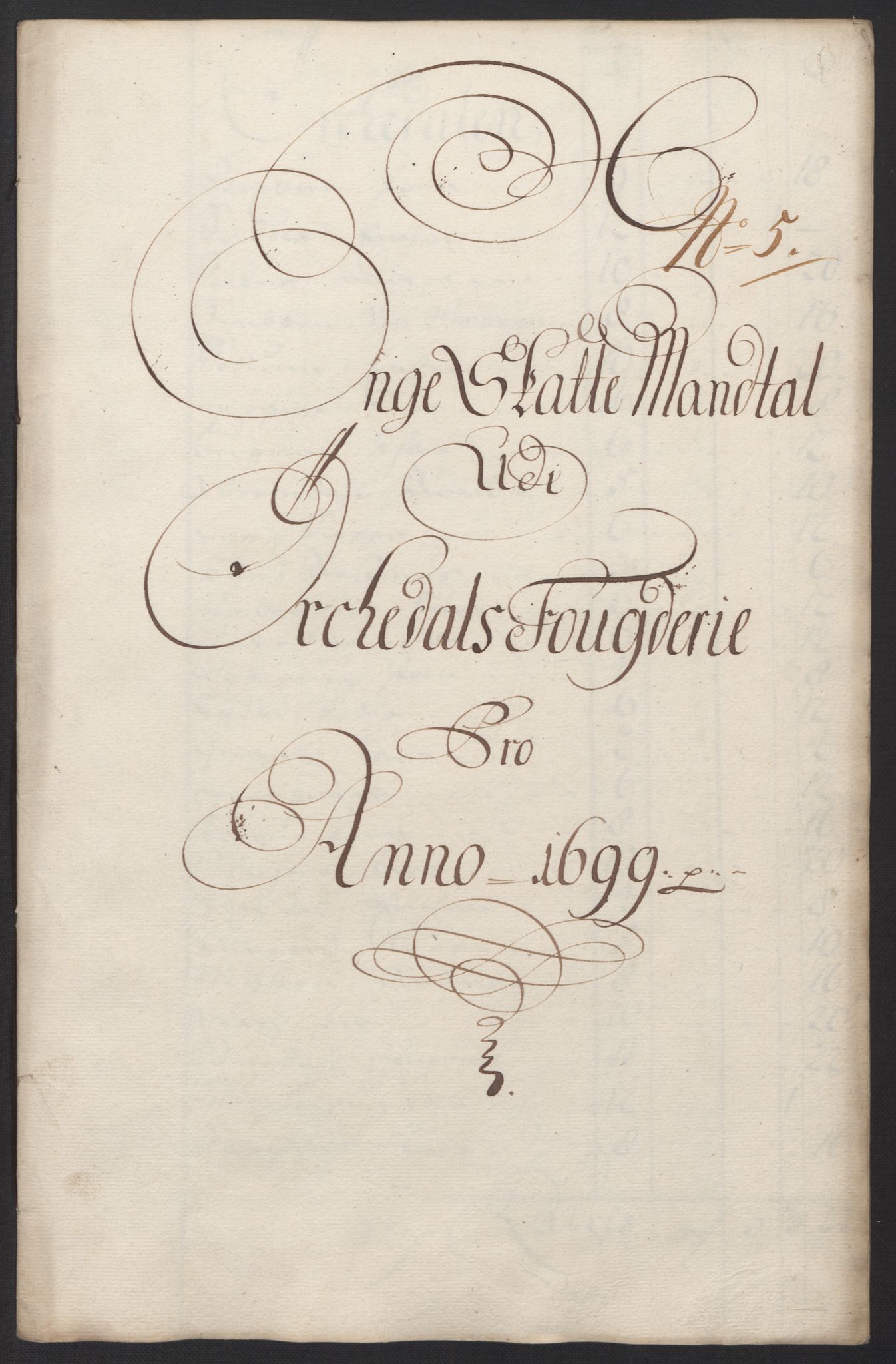 Rentekammeret inntil 1814, Reviderte regnskaper, Fogderegnskap, AV/RA-EA-4092/R60/L3949: Fogderegnskap Orkdal og Gauldal, 1699, p. 107