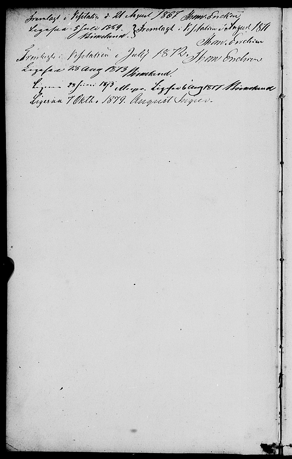 Balestrand sokneprestembete, SAB/A-79601/H/Haa/Haaa/L0003: Parish register (official) no. A 3, 1867-1878