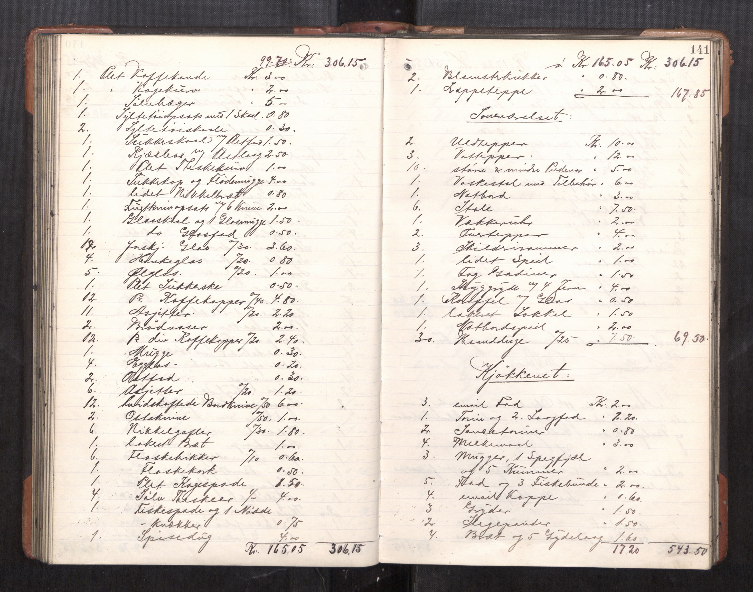 Trondheim byfogd, AV/SAT-A-0003/1/3/3C/L0025: Skifteregistreringsprotokoll - 24/1-14/7. (u/ register), 1906-1909, p. 141