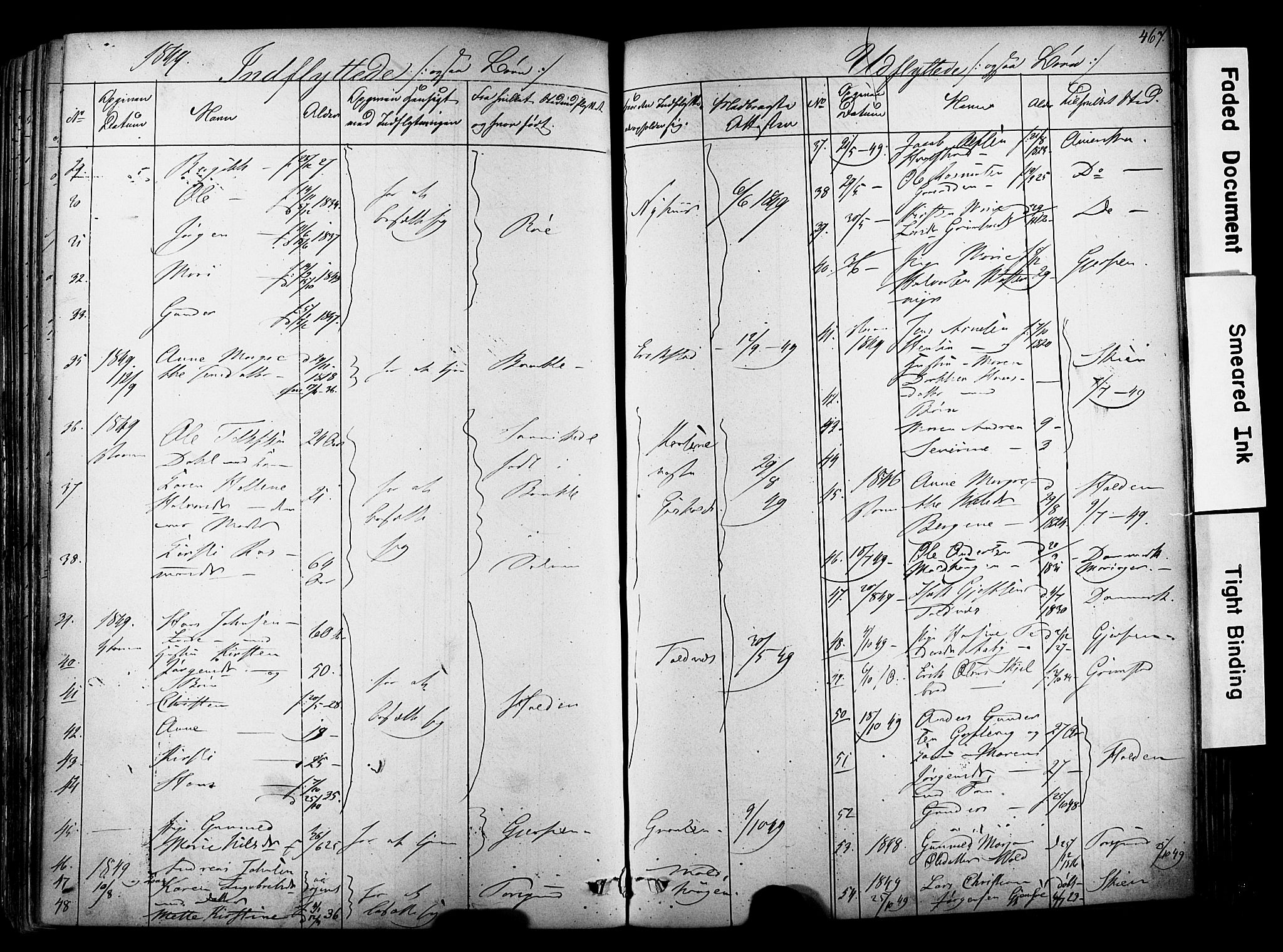 Solum kirkebøker, AV/SAKO-A-306/F/Fa/L0006: Parish register (official) no. I 6, 1844-1855, p. 467