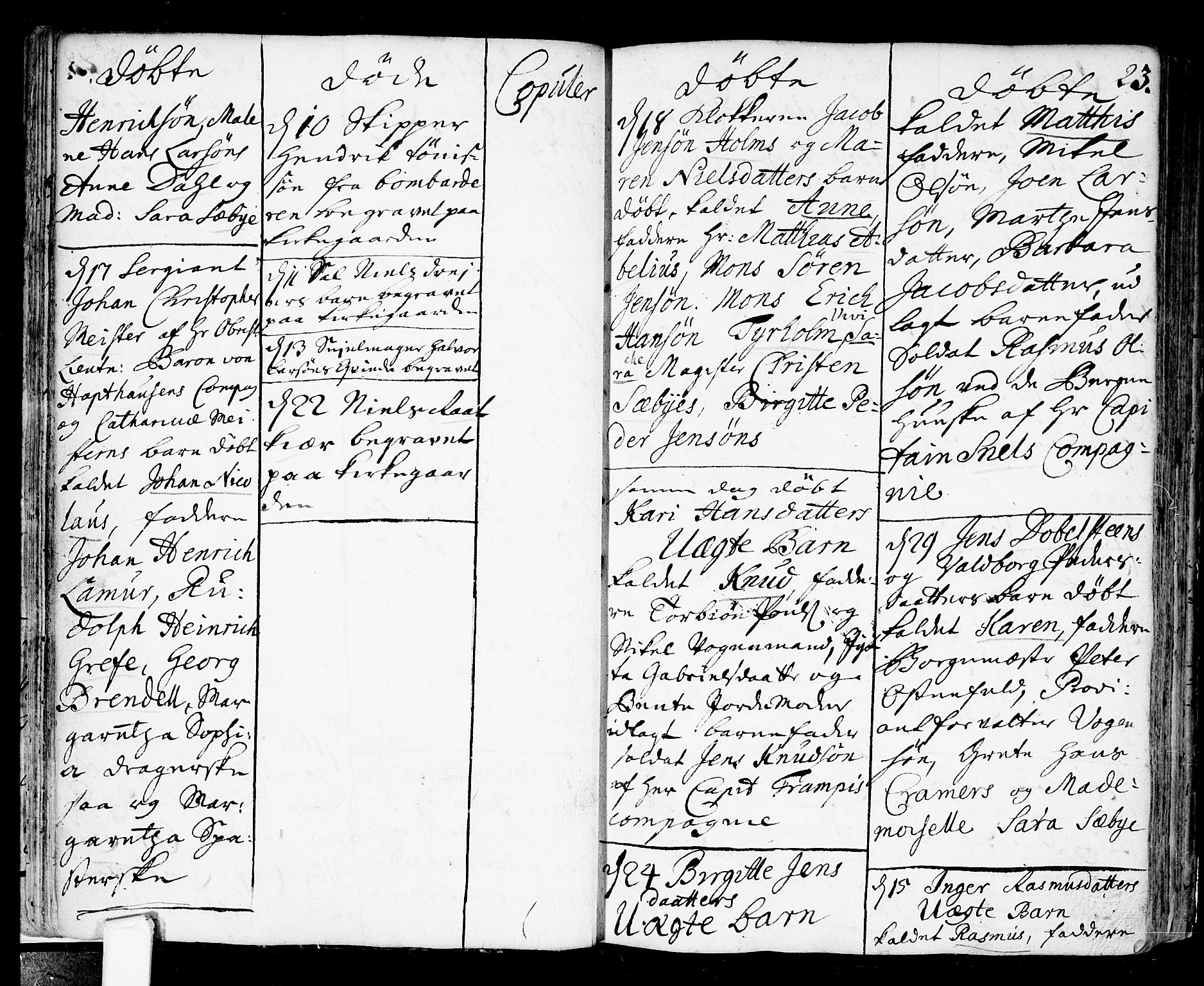 Fredrikstad prestekontor Kirkebøker, AV/SAO-A-11082/F/Fa/L0001: Parish register (official) no. 1, 1717-1731, p. 23